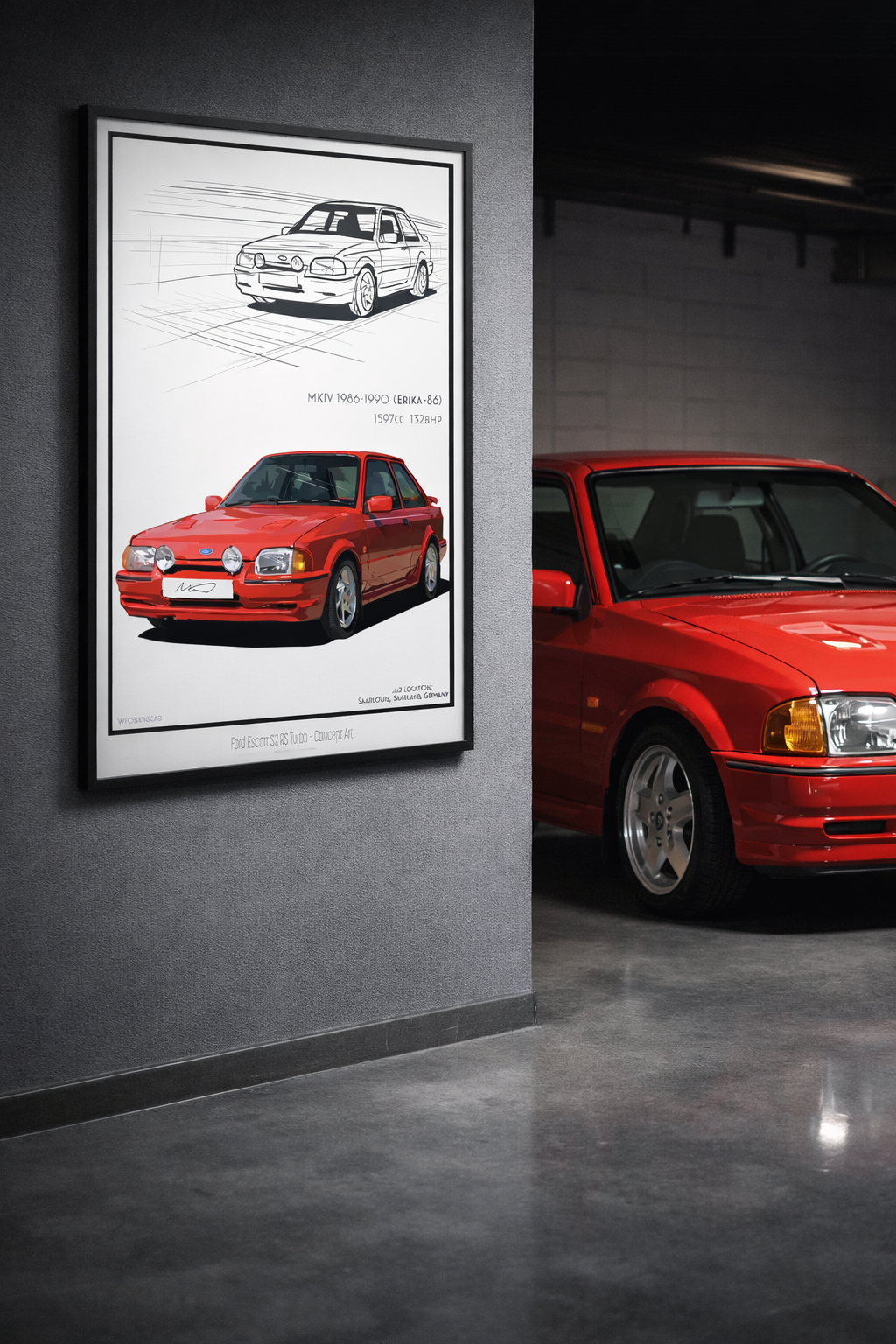 Series 2 Ford Escort RS Turbo Concept Art