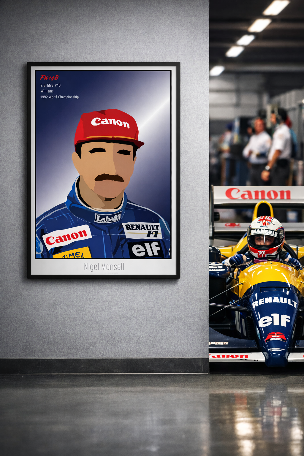 Nigel Mansell Poster