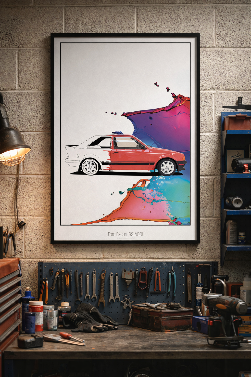 Ford Escort RS1600i with a Splash of Colour