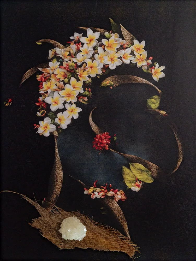 I have a clear vision, 2024, UV print on teak wood with crystal by Konstantin Grouss