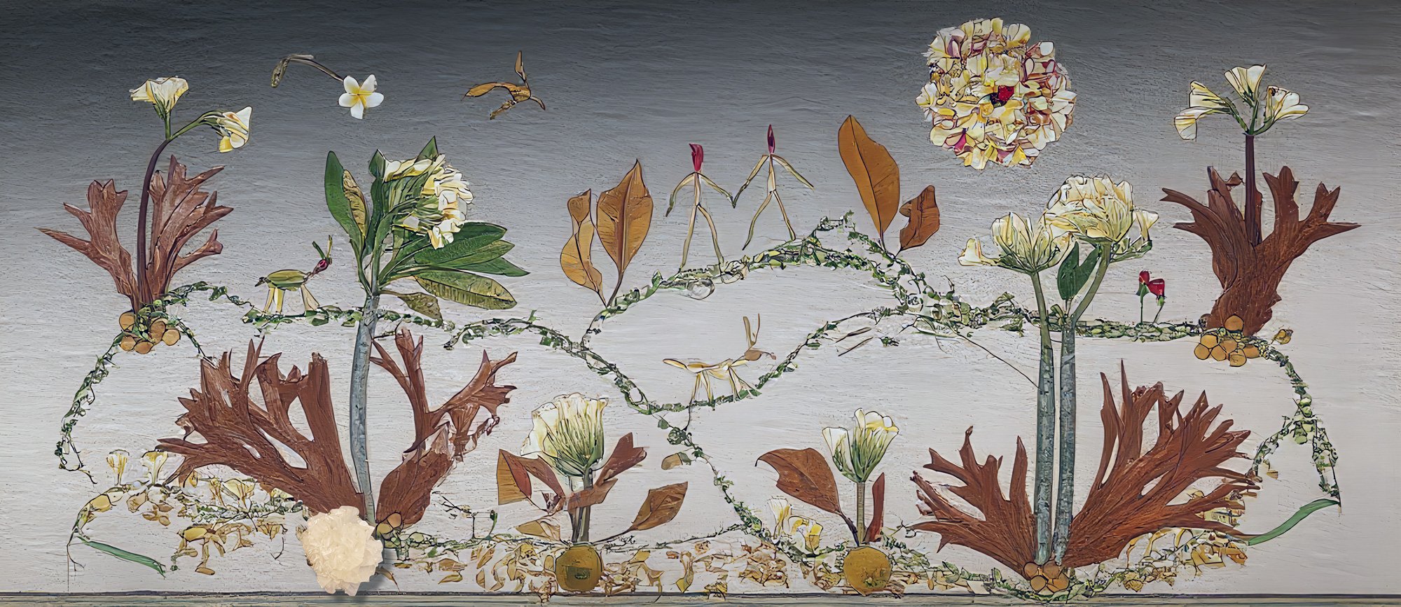 Come together, 2025, UV print on aluminium Dibond with crystal by Konstantin Grouss