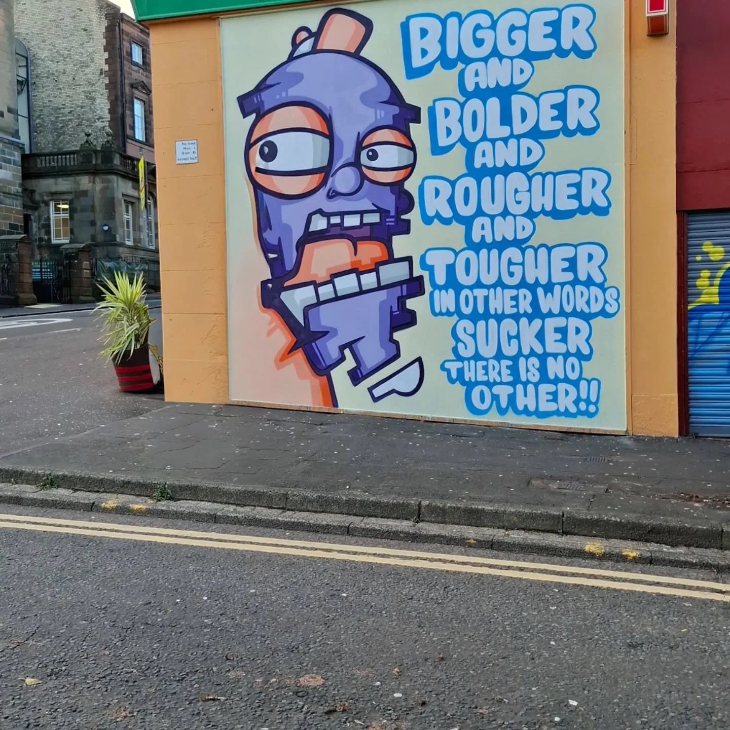 Back @gratefulglasgow and an AI assisted look at @ohpandah's awesome art.