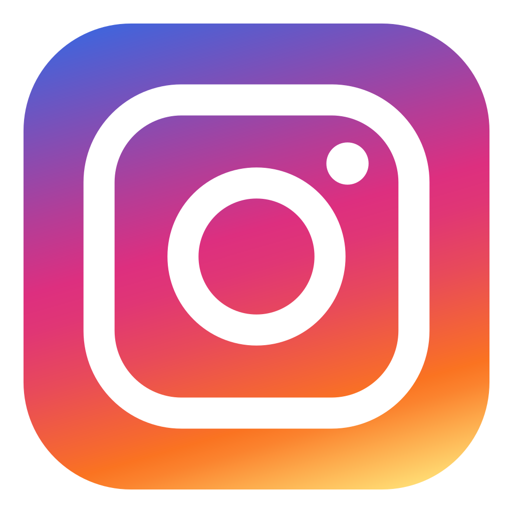 Instagram app icon with a gradient background of purple, pink, orange, and yellow