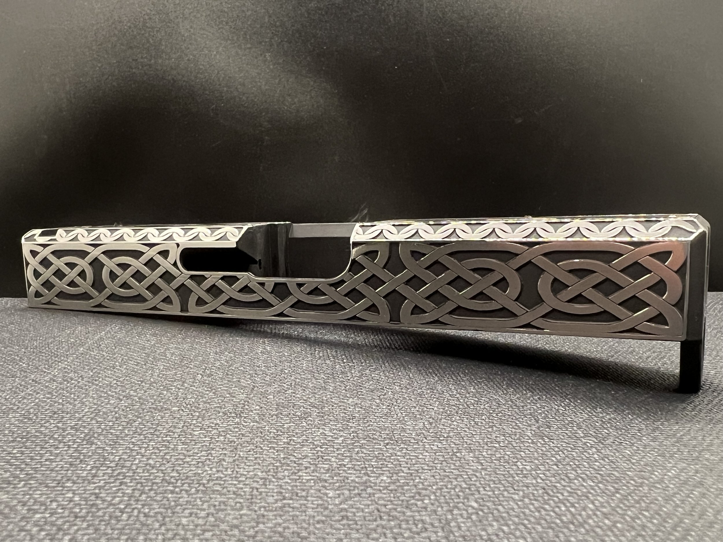 Custom Engraved Glock 19 Gen 4 - Celtic Viking Rune Theme