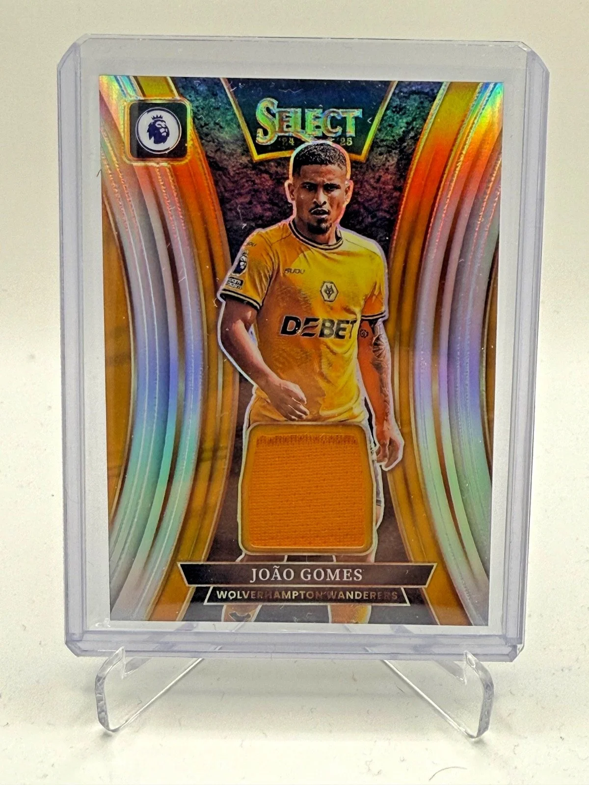 Joao Gomes Select Materials Silver Prizm Patch 2024-25 Select Premier League