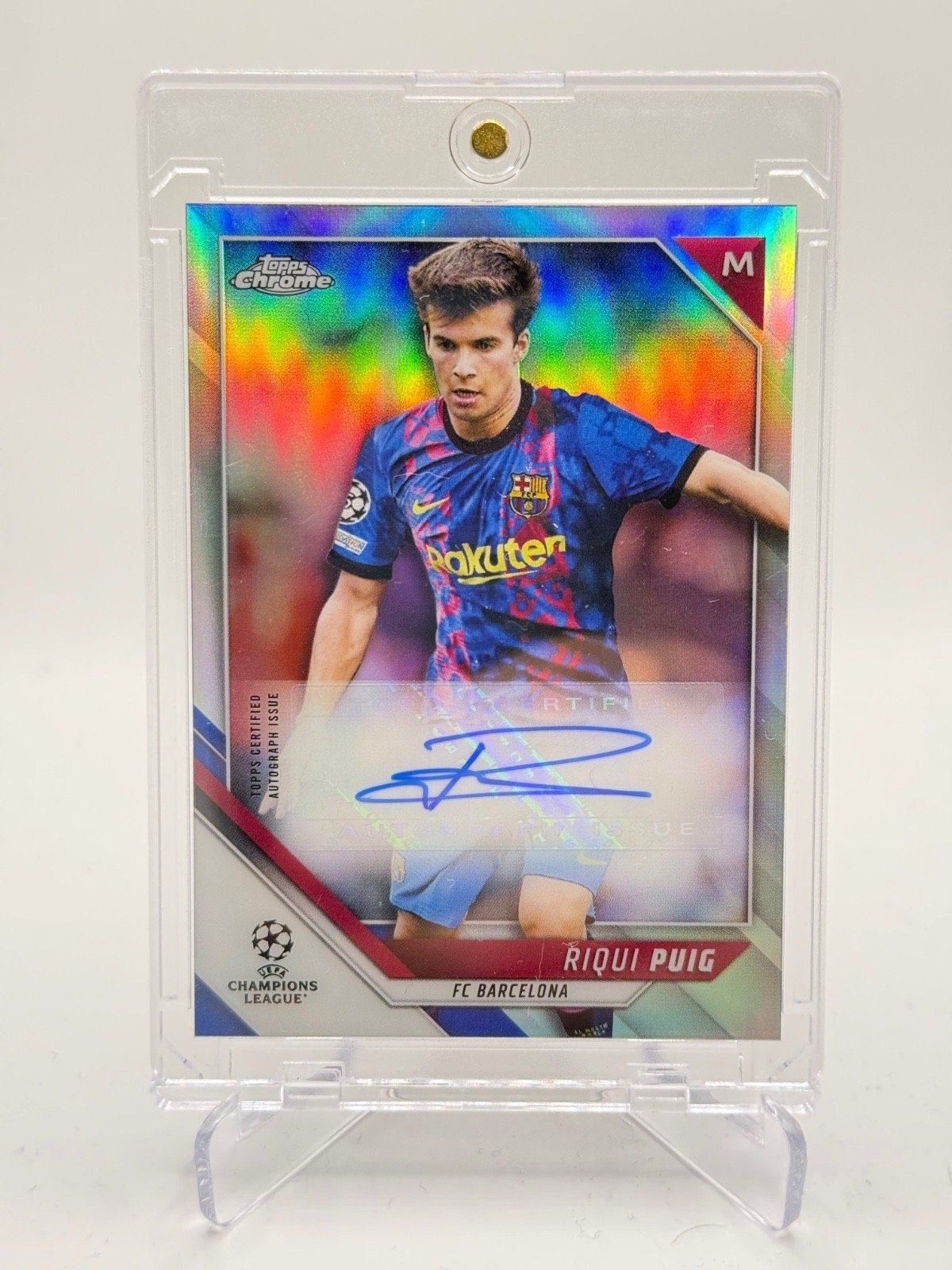 Riqui Puig 2021-22 Topps Chrome UCL - Chrome Autographs  #CA-RP (AU)