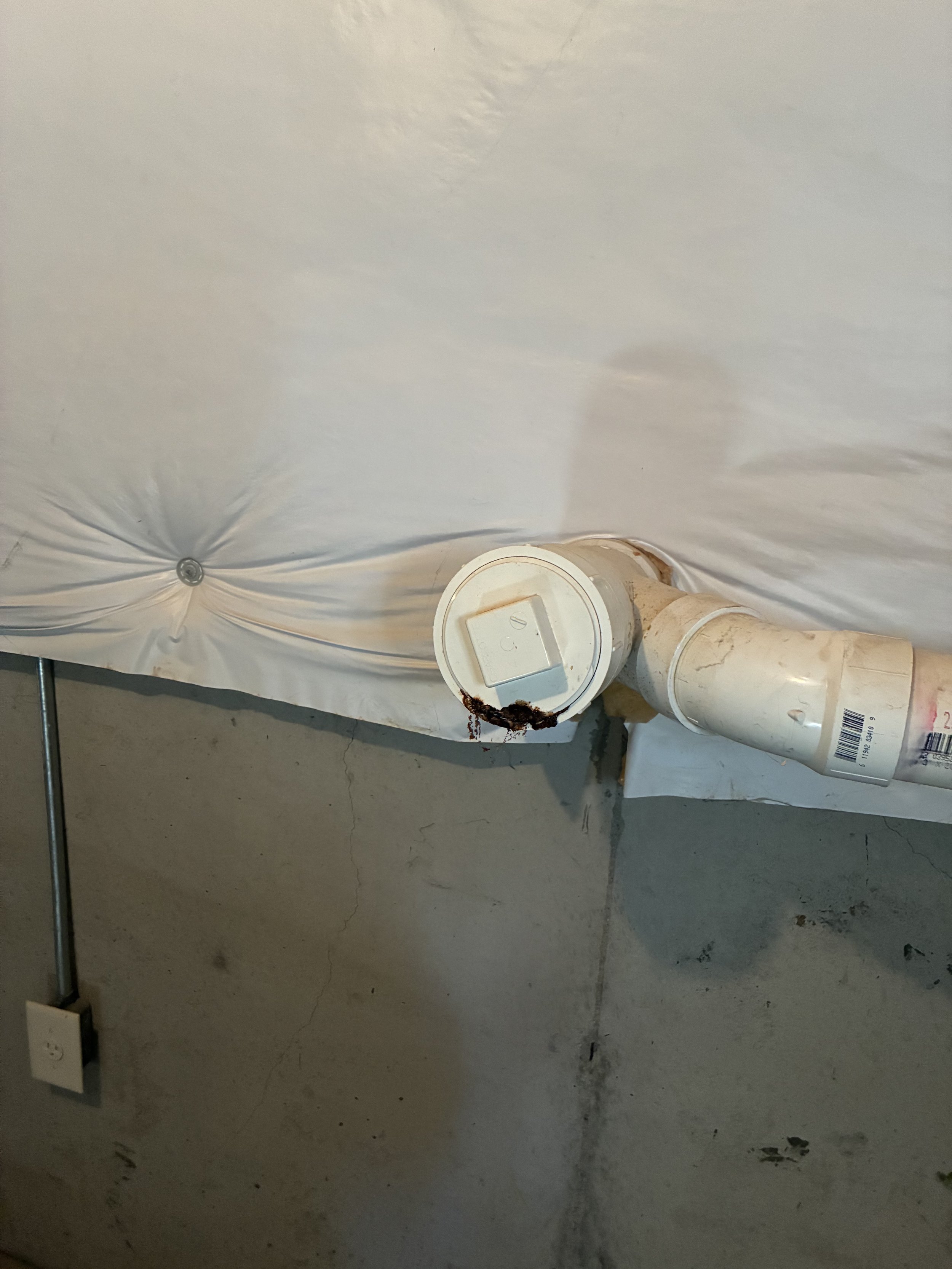 front wall basement clean-out