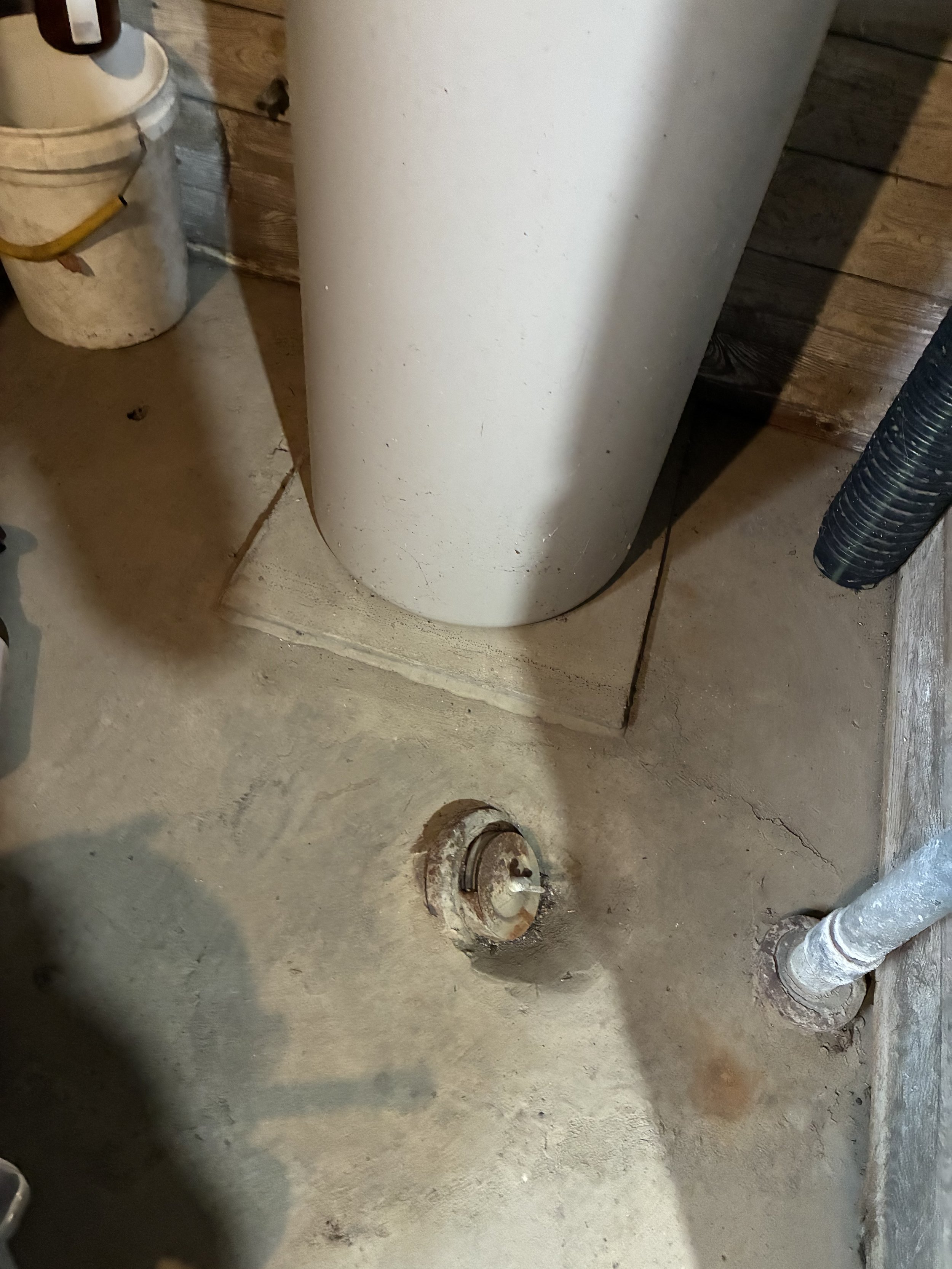 basement floor clean-out