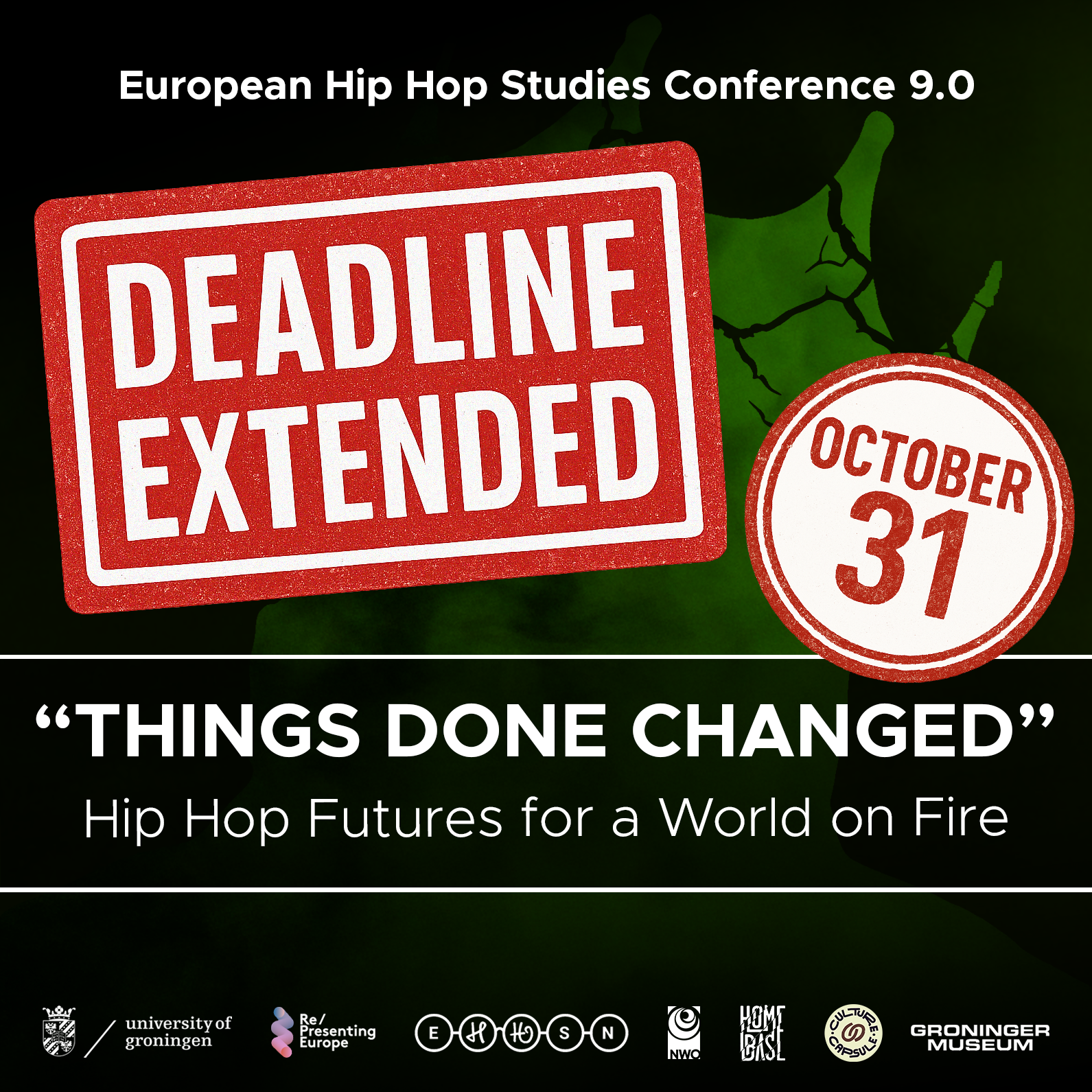 Deadline extension — October 31
