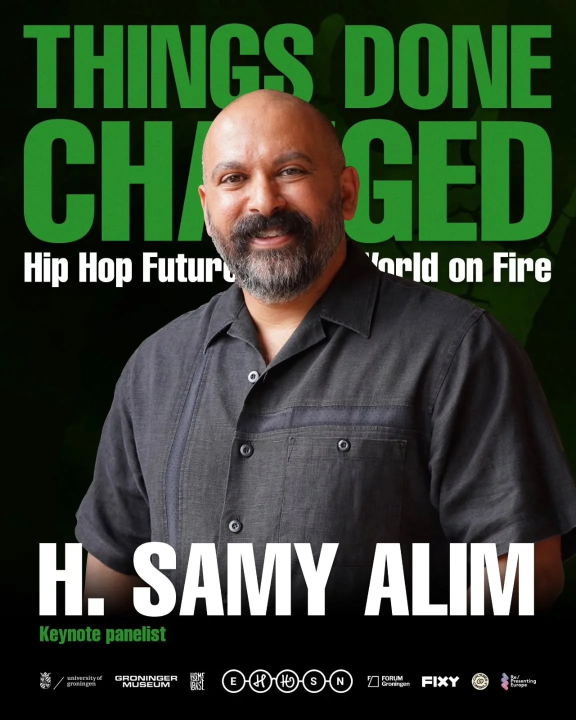 Introducing&hellip; H. SAMY ALIM

The third keynote for the upcoming European Hip Hop Studies Conference is the one and only Prof. Dr. H. Samy Alim. The leading Hip Hop scholar will speak about Hip Hop activism during a keynote panel session connecte