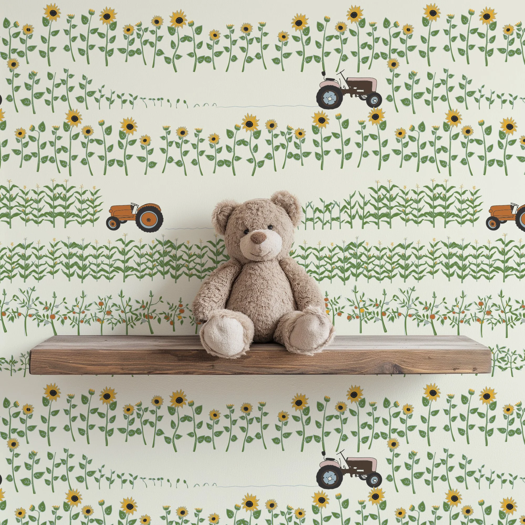 garden tractor cream bear shelf.jpg