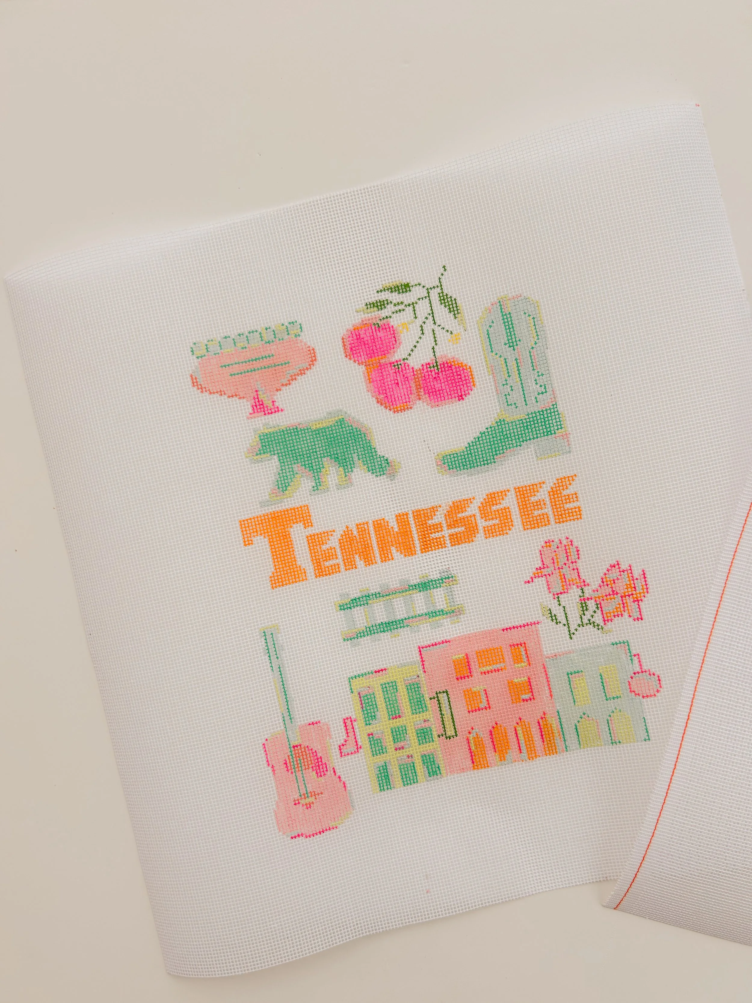 tennessee state needlepoint canvas