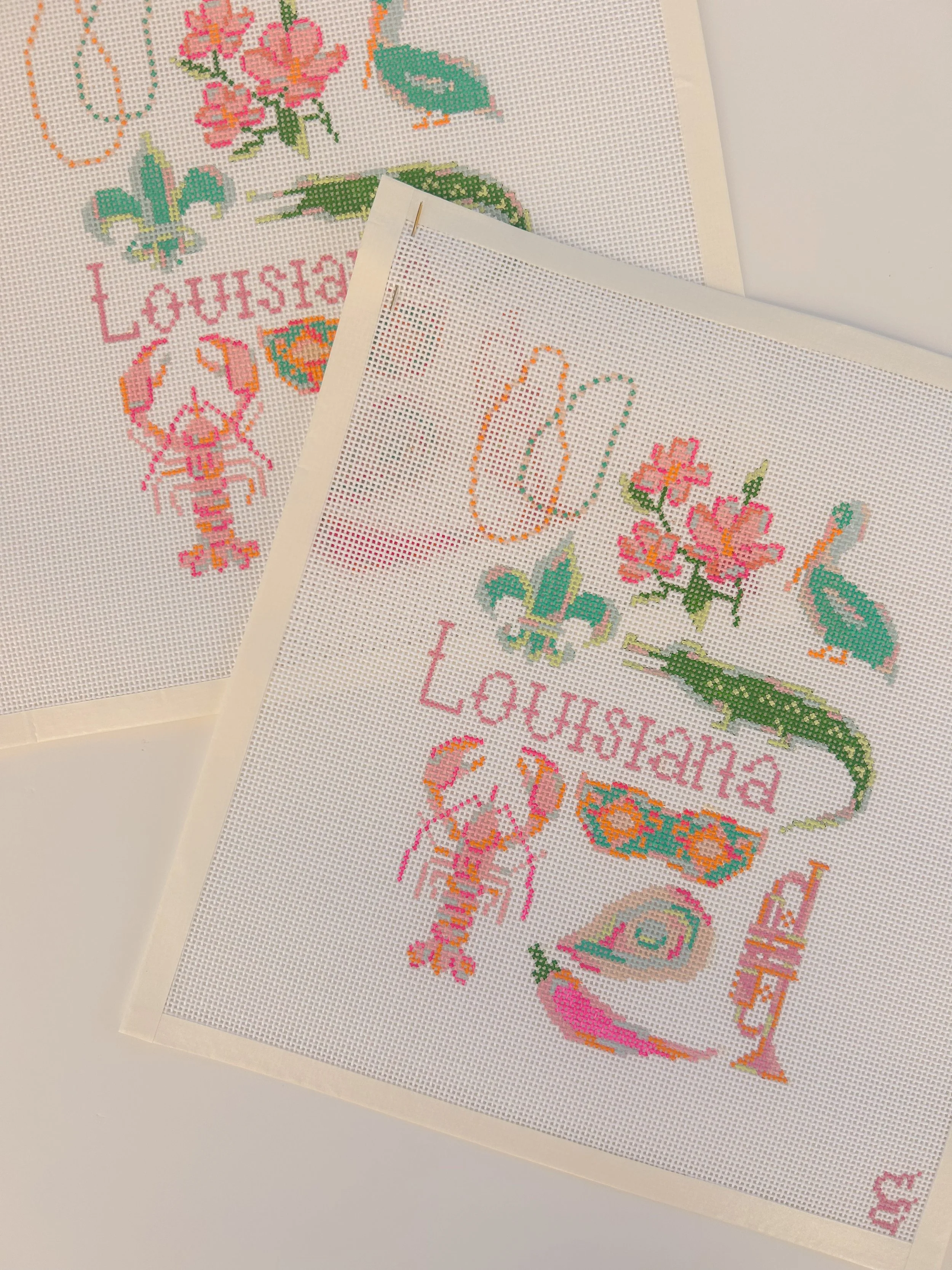 louisiana state needlepoint canvas