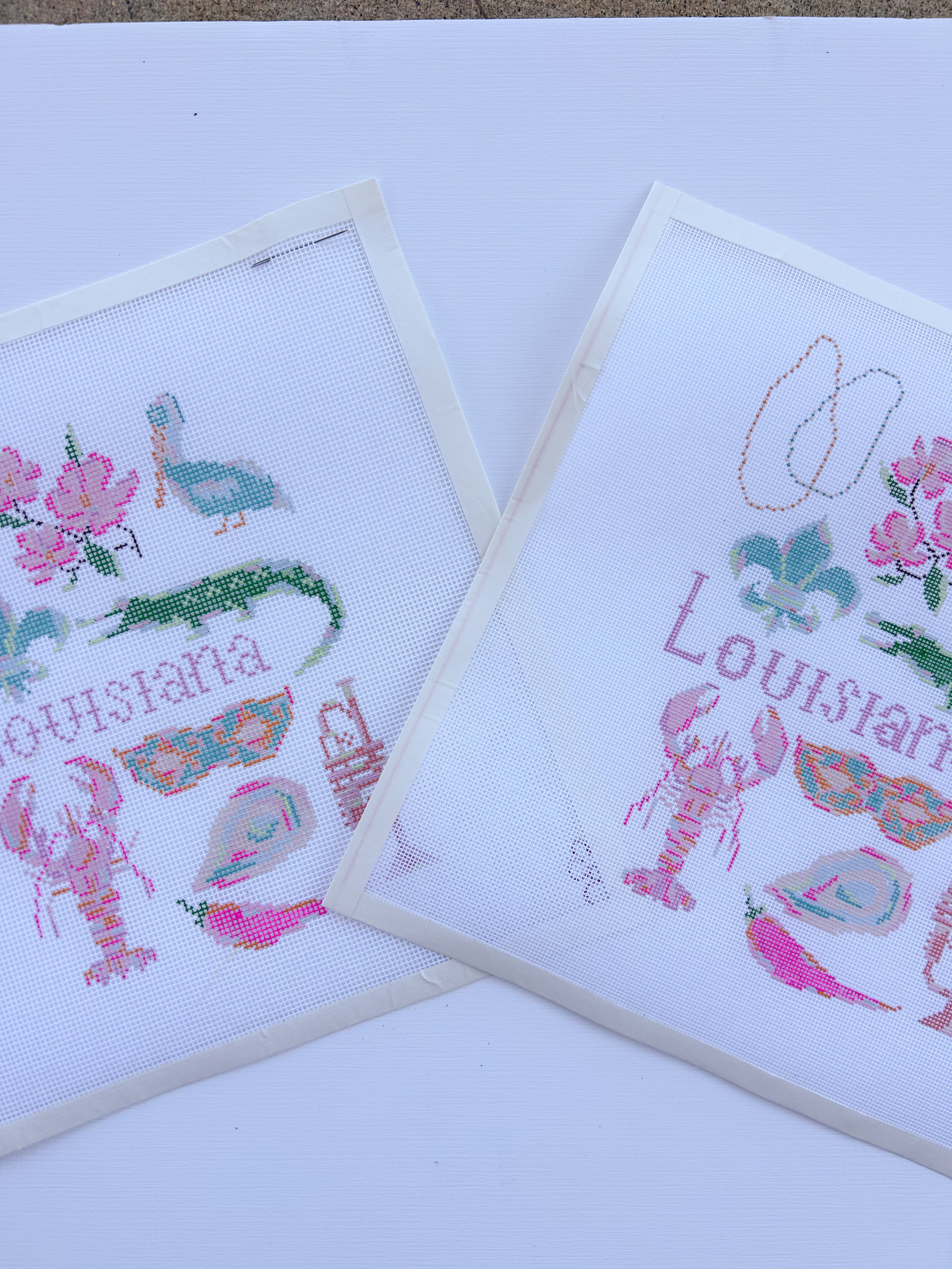 louisiana state needlepoint canvas