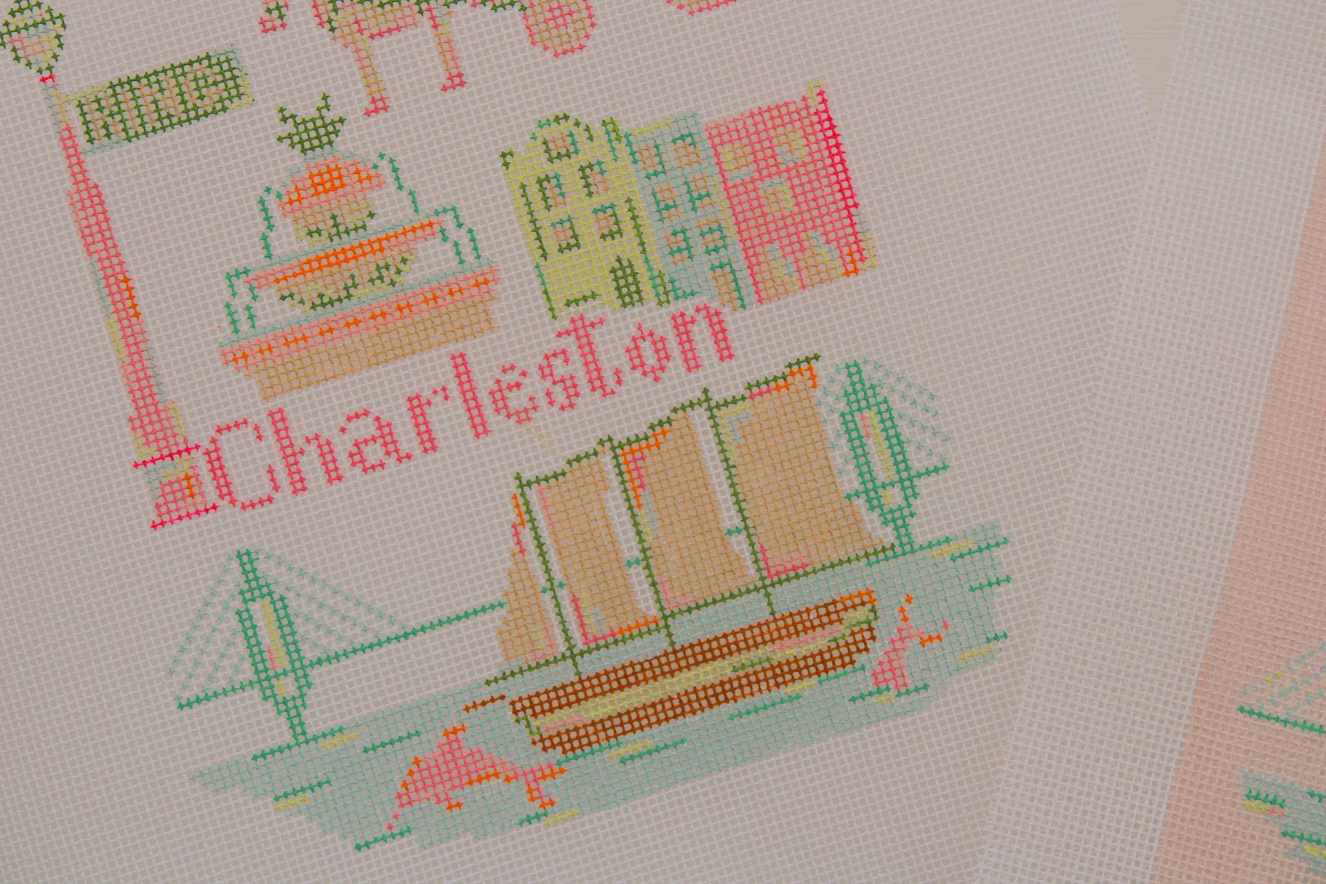 charleston needlepoint canvas