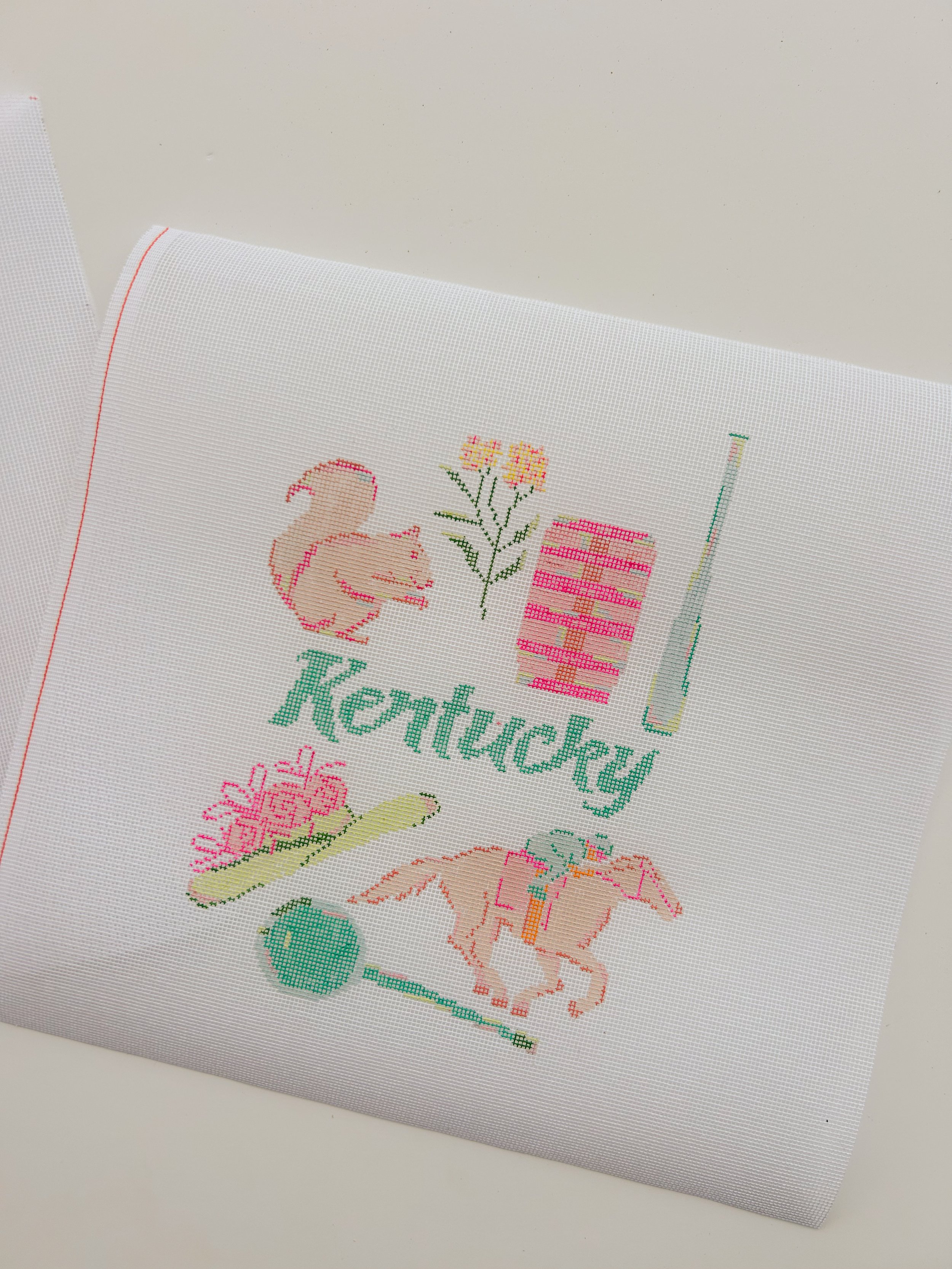 kentucky  state needlepoint canvas