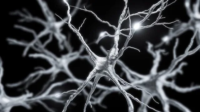 Neuron du cerveau illustrant les effets du deuil et les mécanismes cérébraux liés aux émotions.