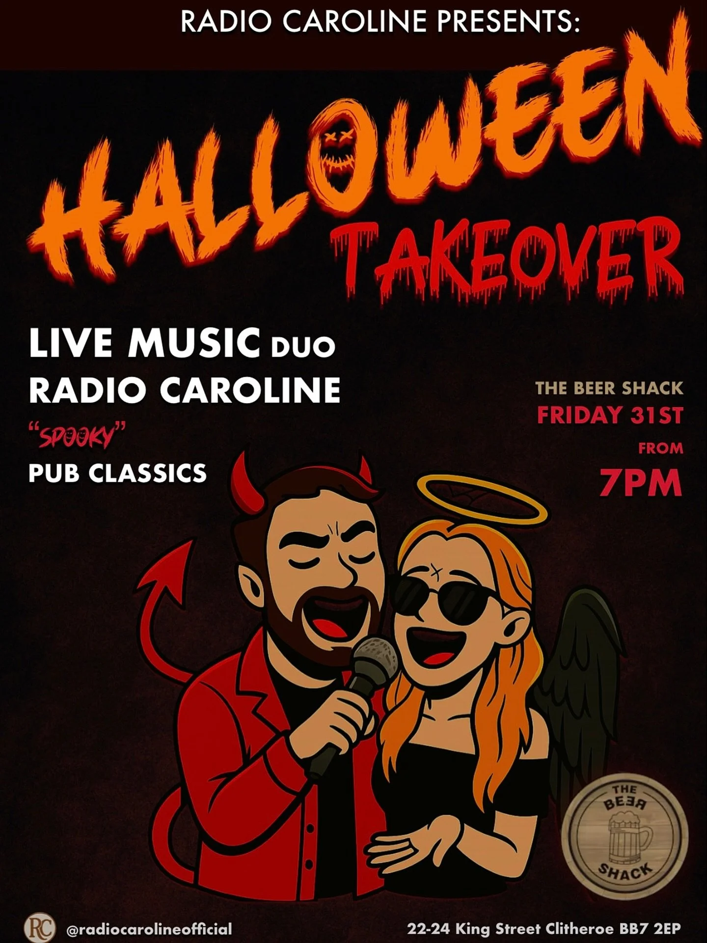 Why not celebrate Halloween with delicious craft beer and pub classics with a hint of spooky hits 😉🎃
Dressing up is not required (but you can bet we will be!!) 👻
#halloween #livemusic #clitheroe #lancashire #halloweensongs #spooky