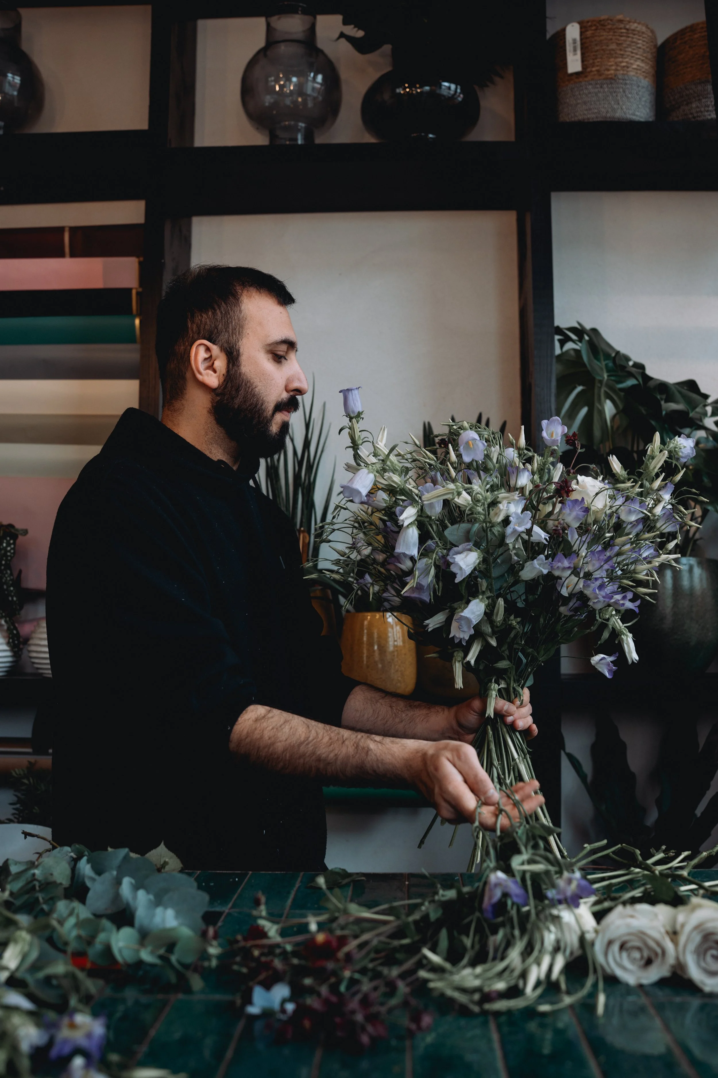 locker gebundener Wildblumenstrauss im Store Hannover