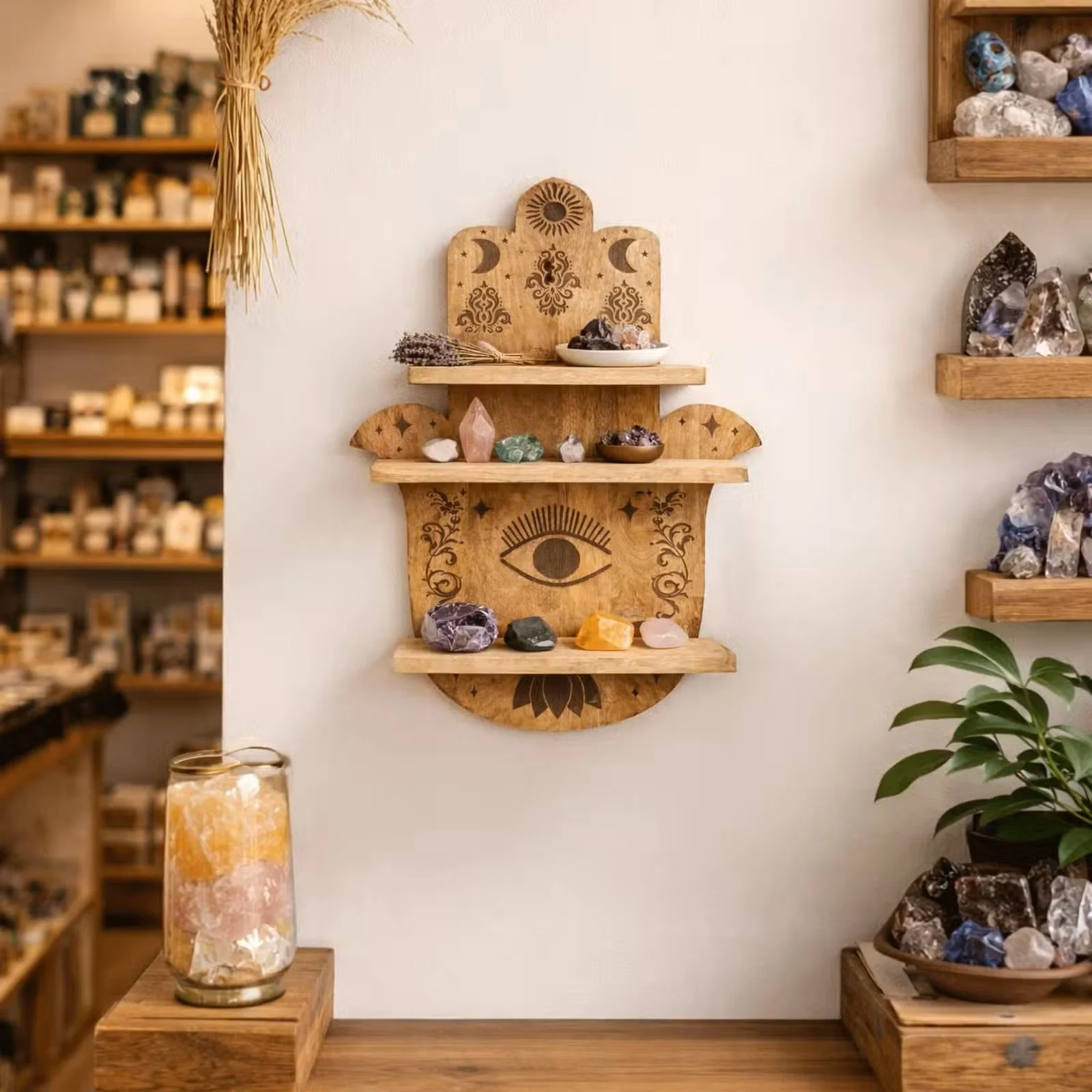 Hamsa Shaped Wall Shelf 2.jpg