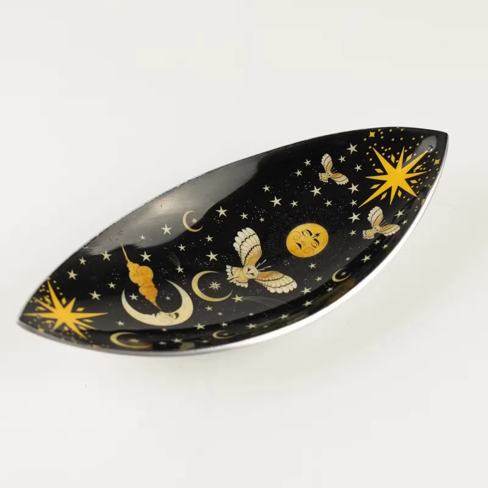 Enamel Incense Bowl - Aluminum - Enchanted Night Owl 4.jpg