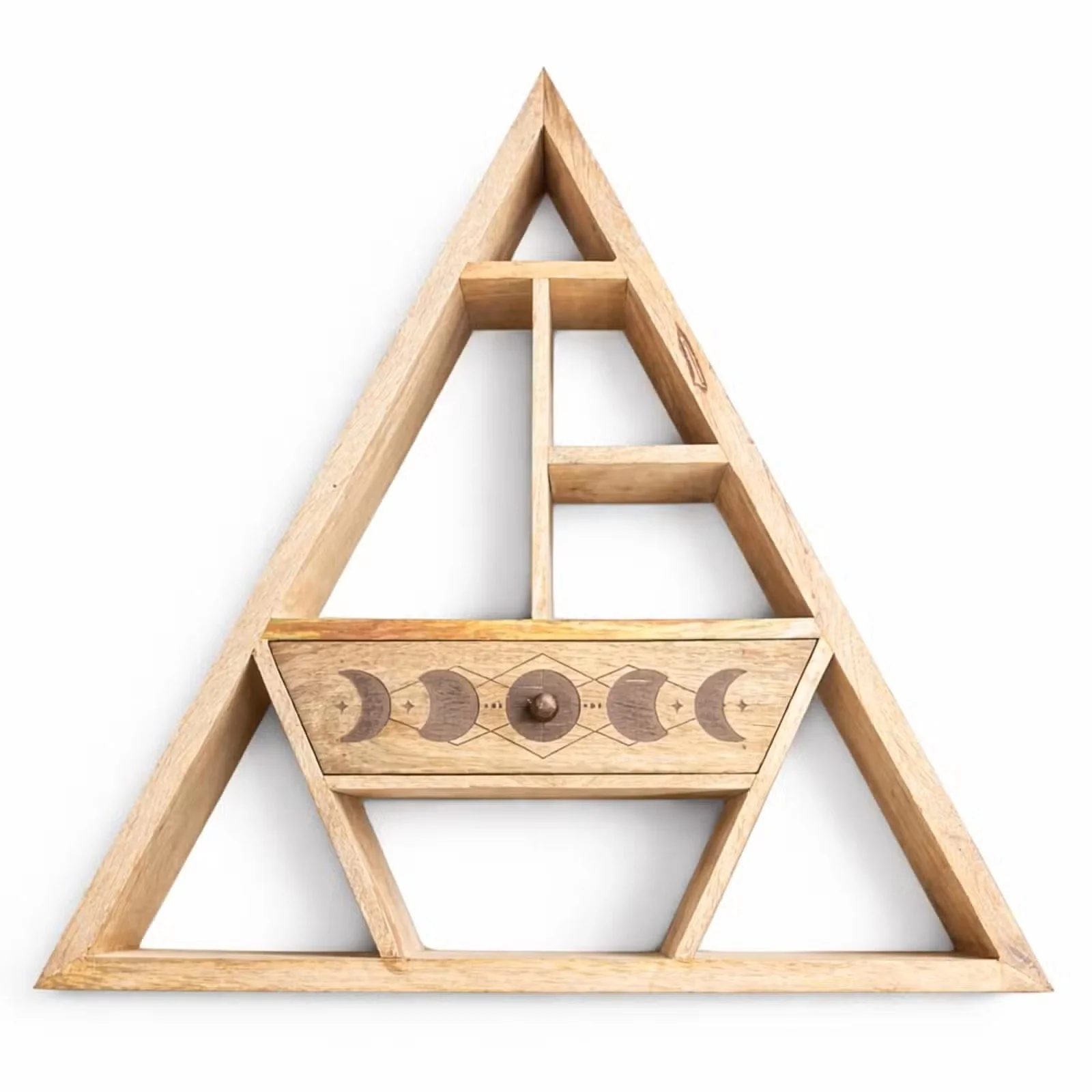 Triangle Shaped Wall Shelf with Drawer.jpg