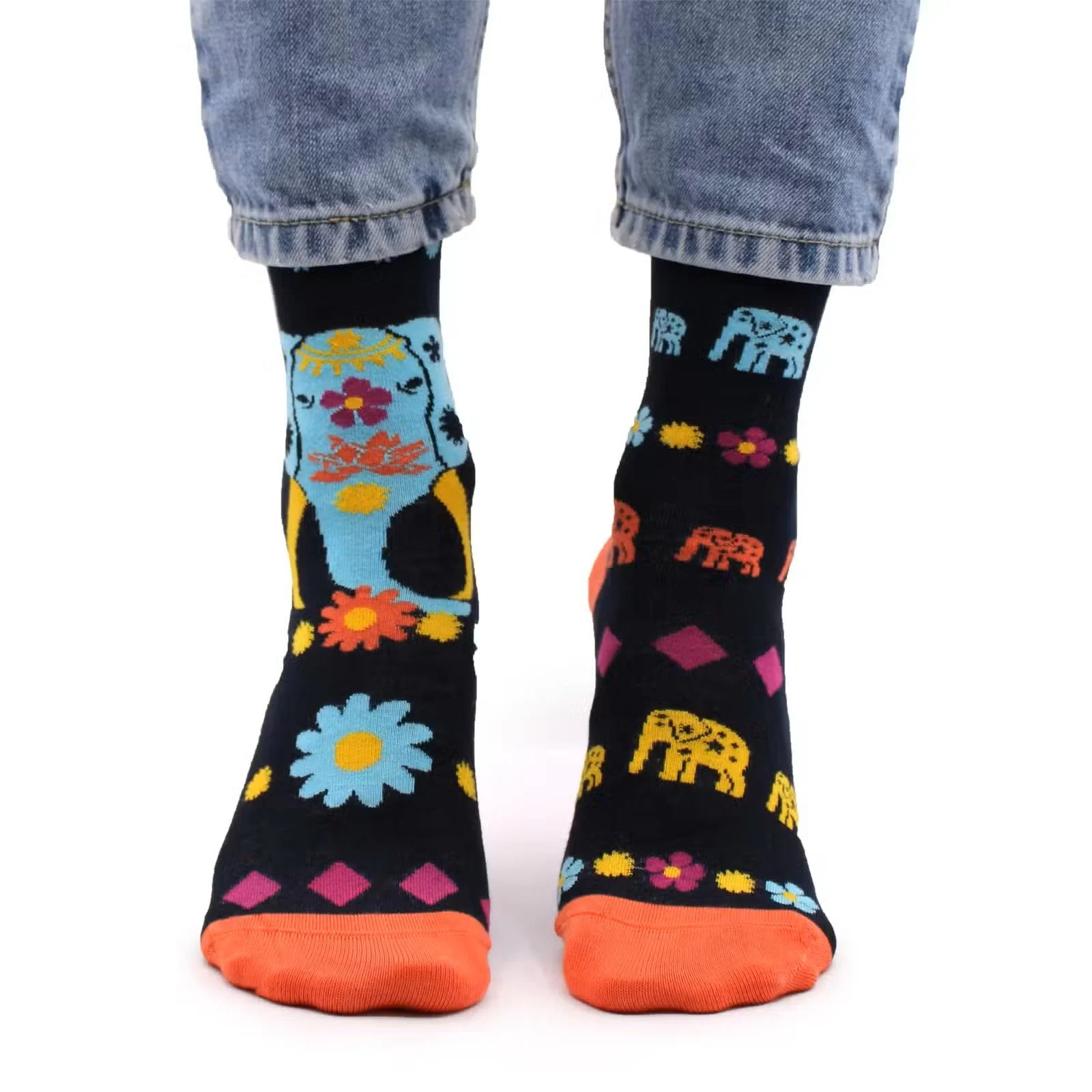 Hop Hare Bamboo Socks SM - Cosmic Elephant  2.jpg