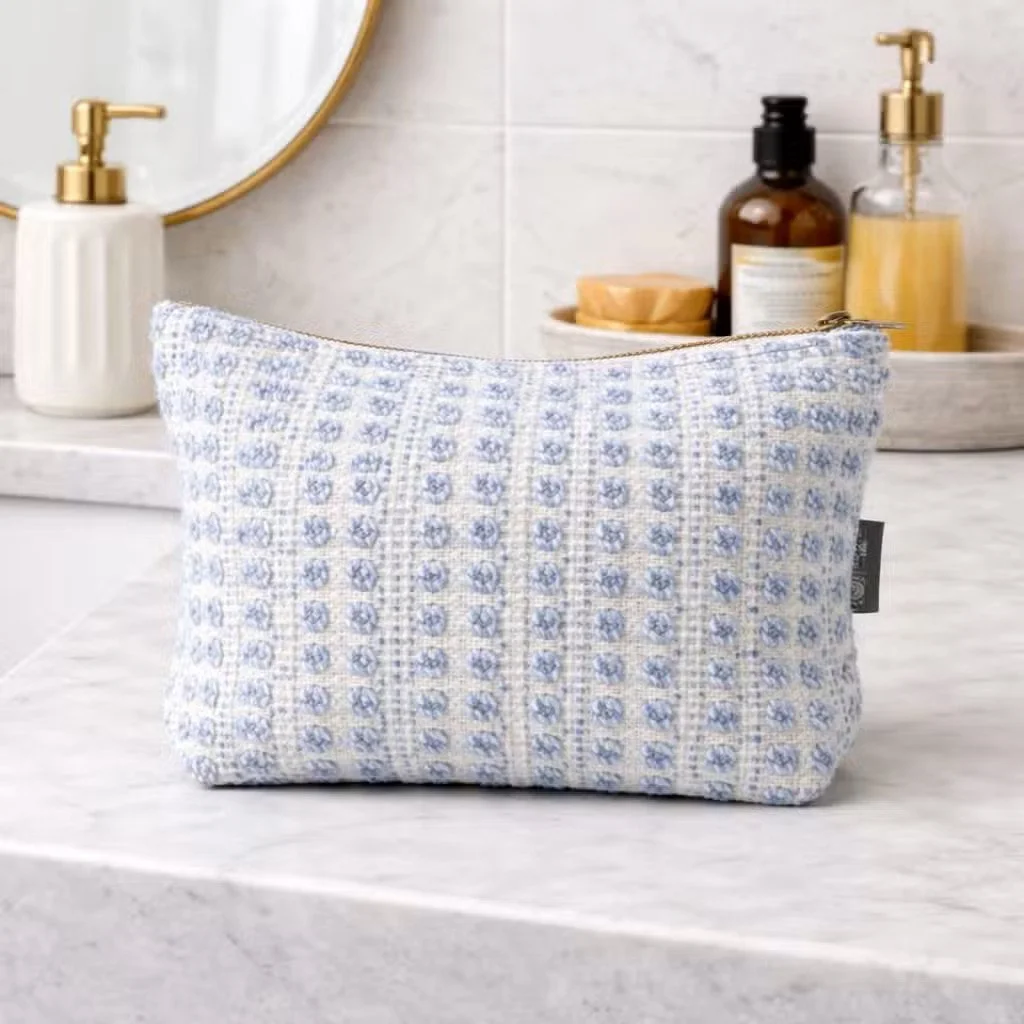 Nomad Sari Indian Jacquard Toiletry Bag - Indigo Echo 2.jpg