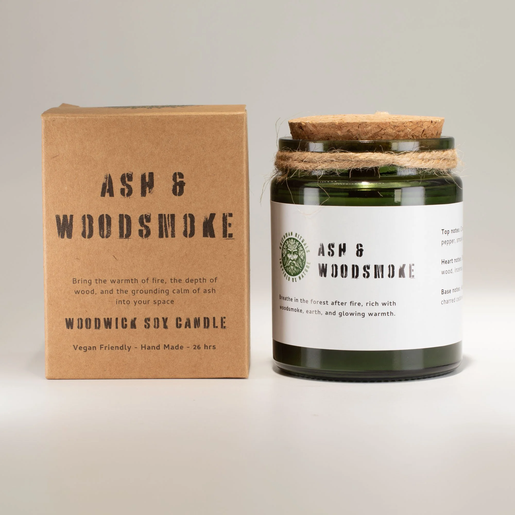 Woodwick Soy Candle - Ash & Woodsmoke Image 2.jpeg