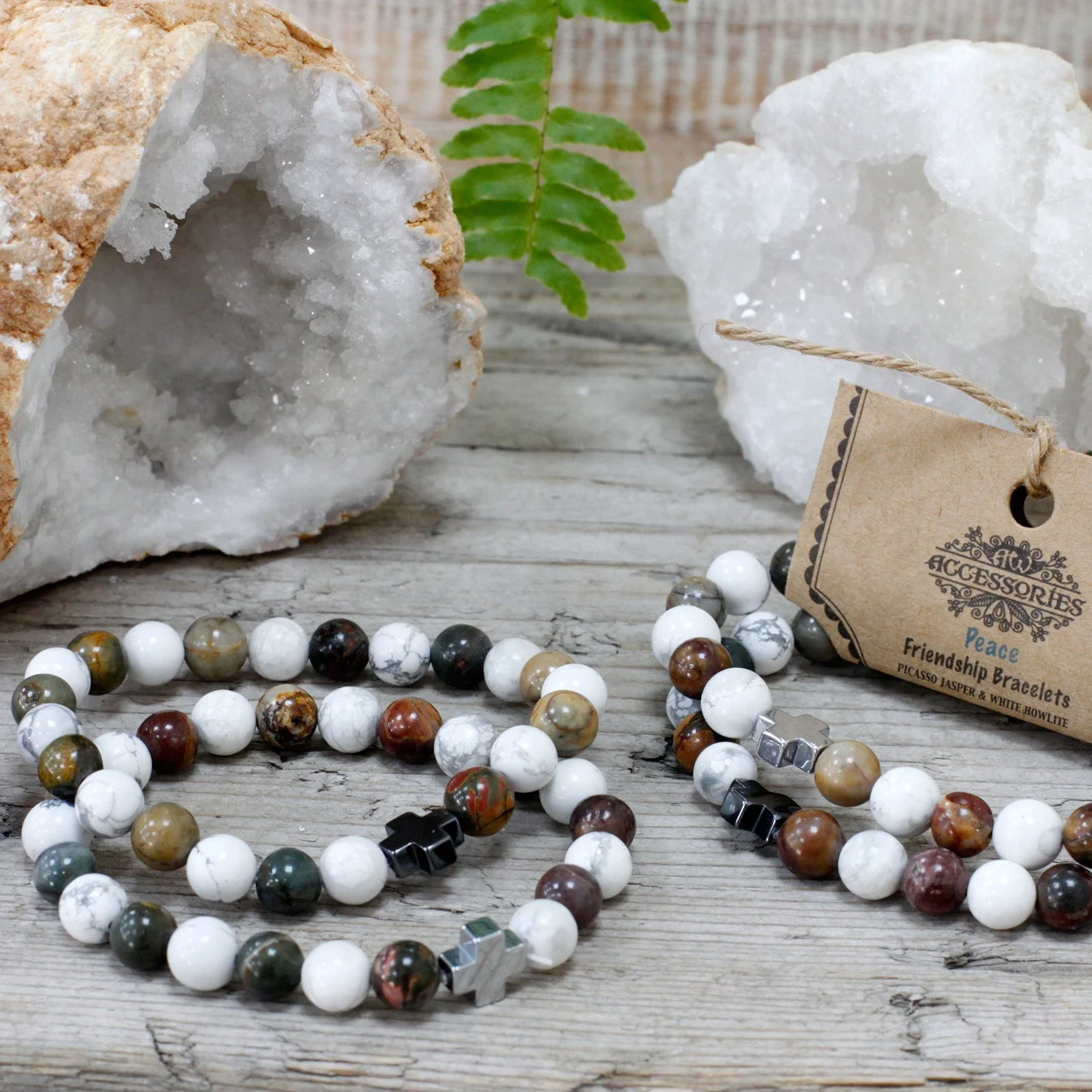 Gemstone+Friendship+Bracelet+Peace+Picasso+Jasper+and+White+Howlite+bracelet+sets.jpeg