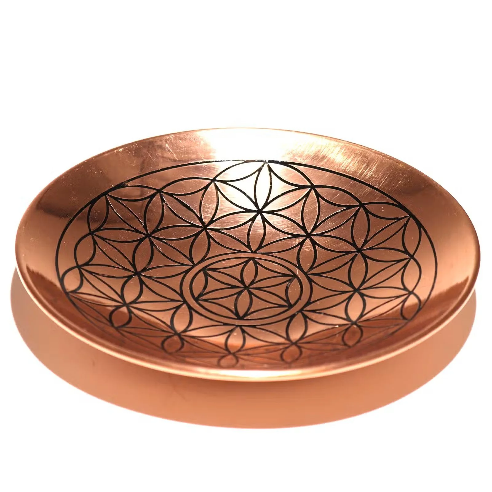 Copper Offer  Smudge Plate - Flower of Life.jpg
