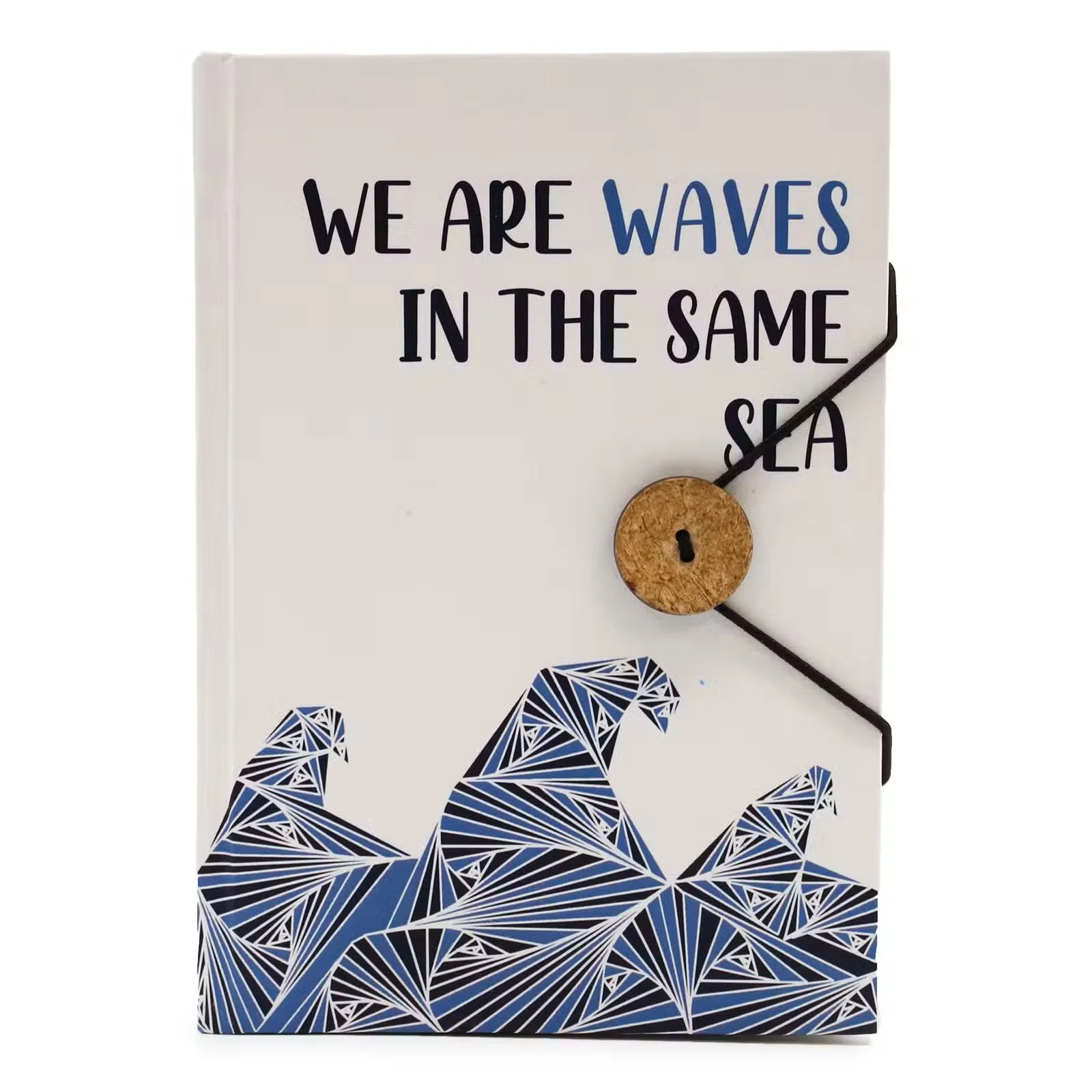 Notebook with strap - Waves in the same sea 1.jpg