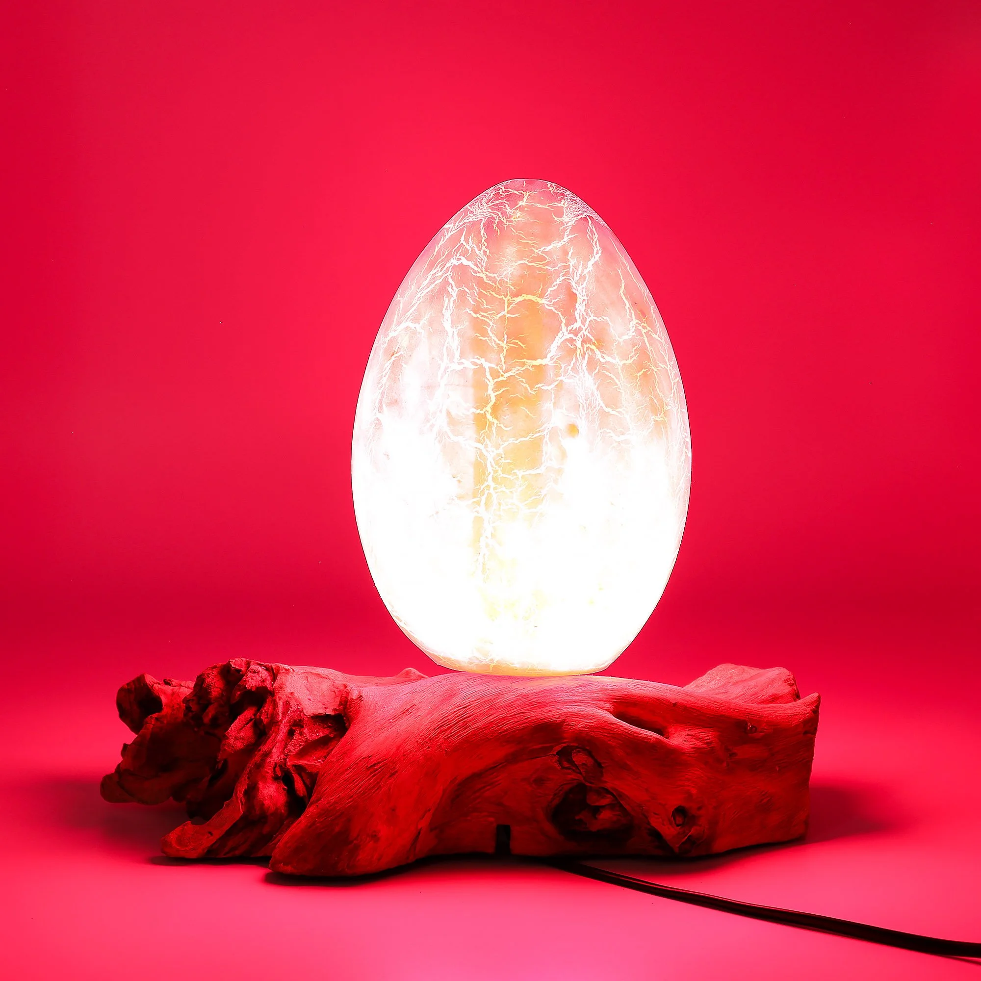 DriftGlow Lamp Crackle Fire Egg Shade Orange Lit Image 3.jpeg