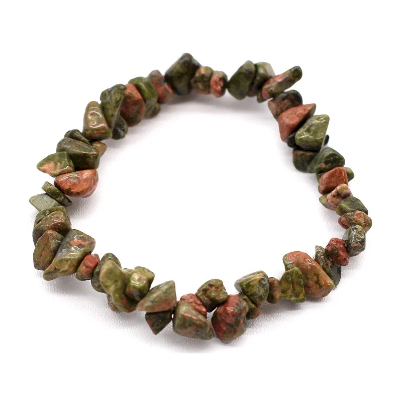 Green Jasper Chip Stone Bracelet.jpeg