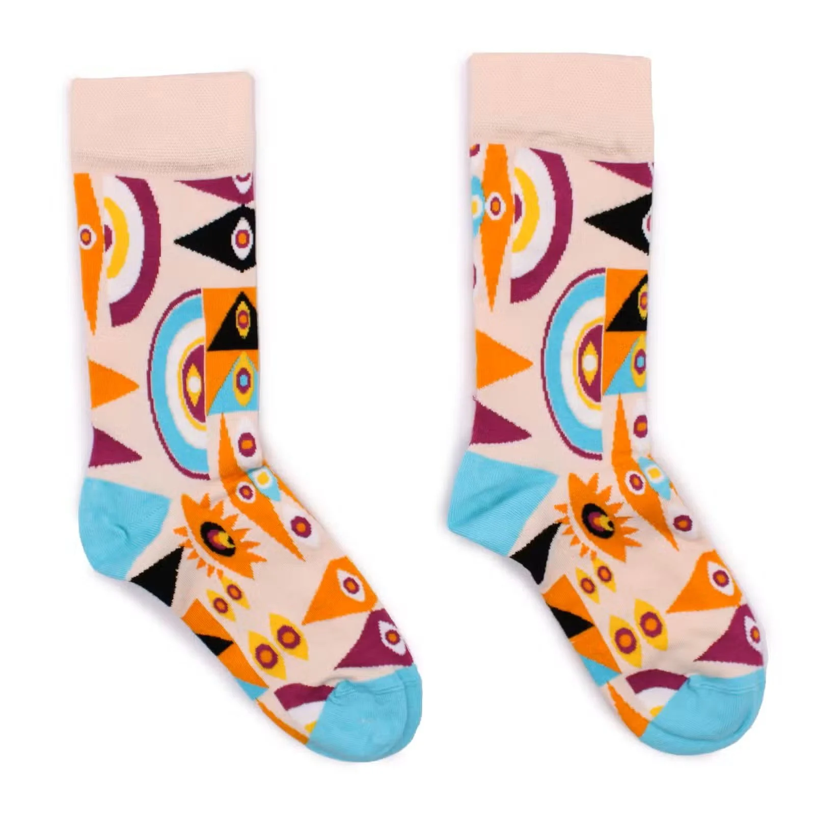 Hop Hare Bamboo Socks SM - Psychedelic Evil Eye 3.jpg