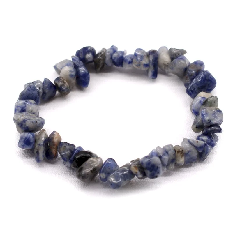Sodalite Chip Stone Bracelet.jpeg