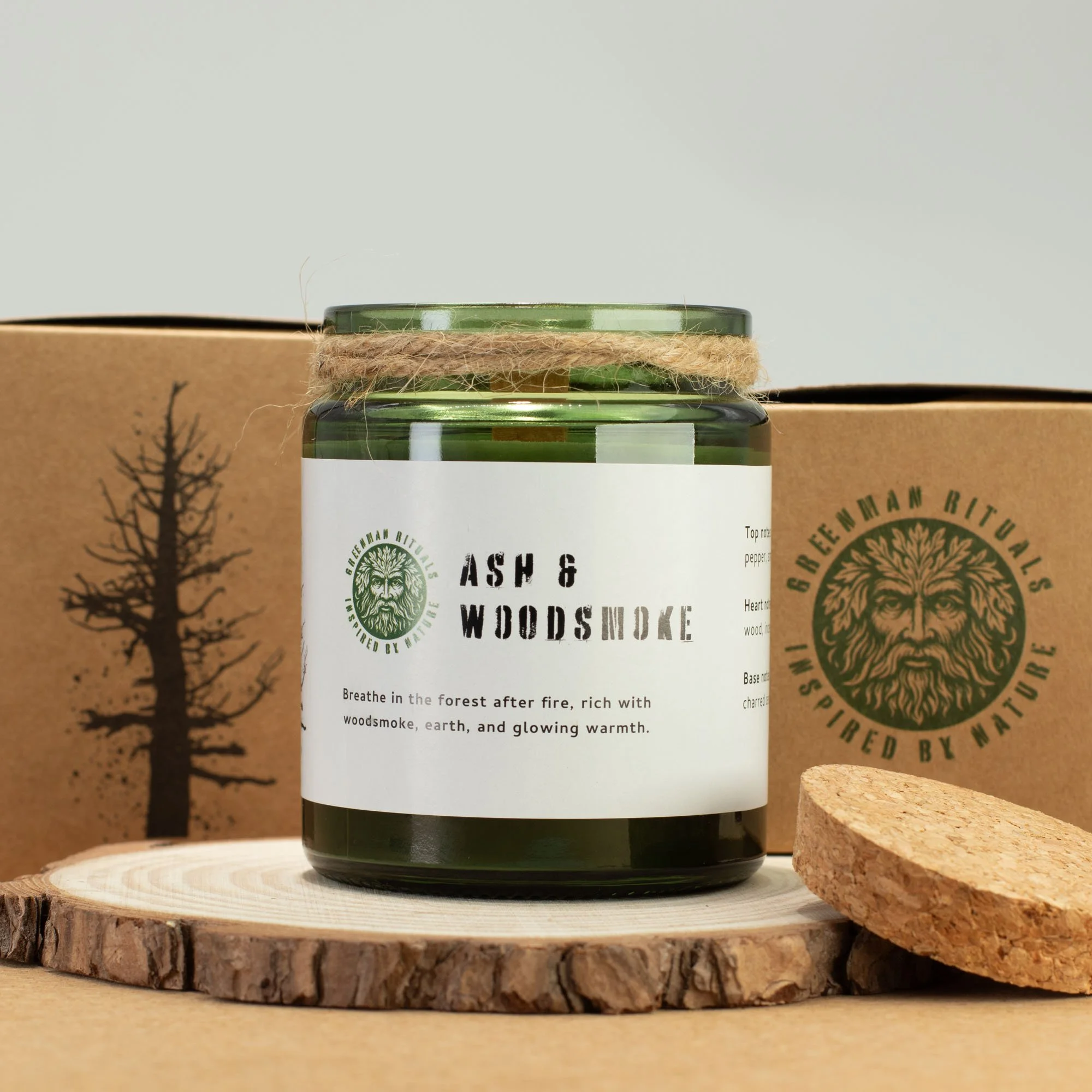 Woodwick Soy Candle - Ash & Woodsmoke Image 3.jpeg