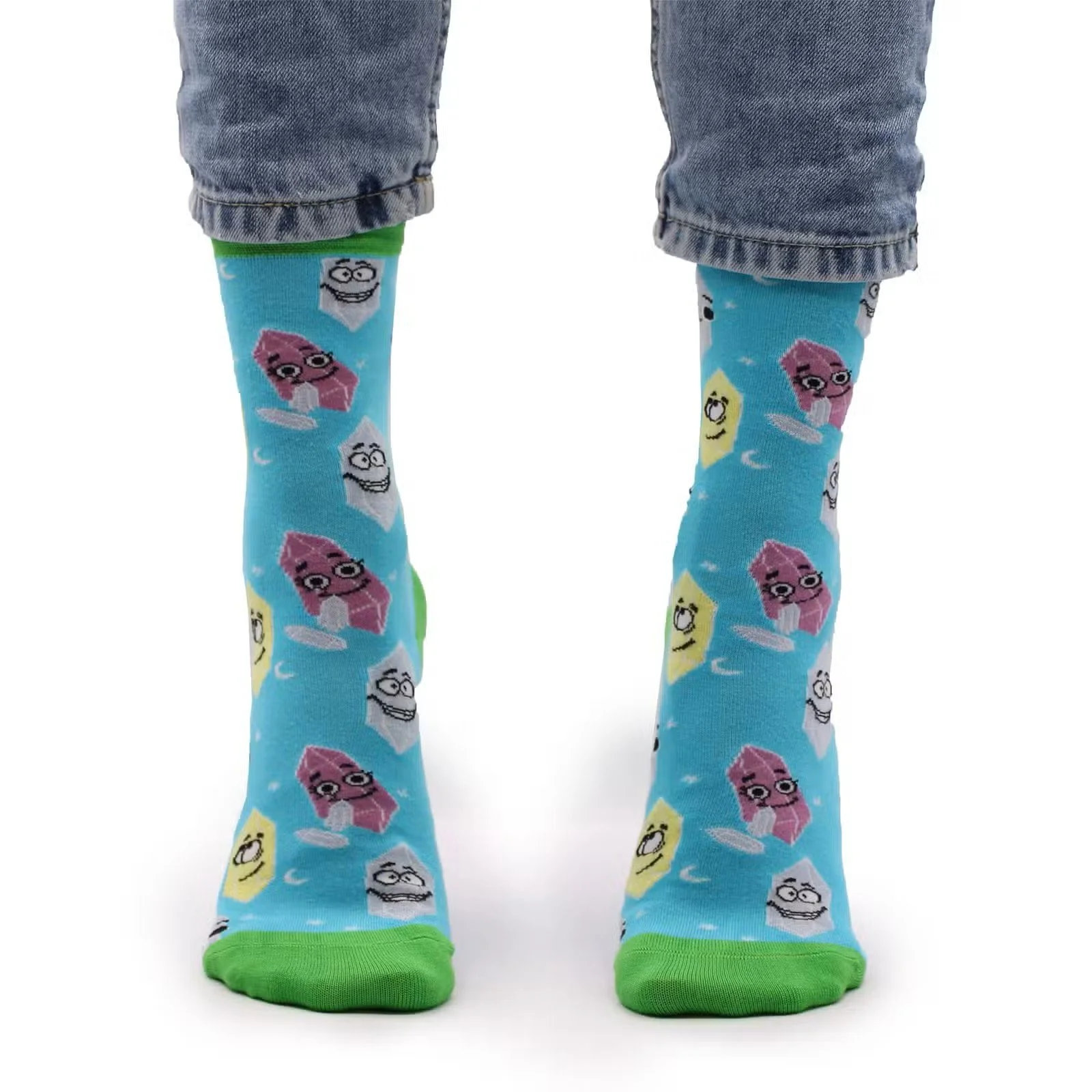 Hop Hare Bamboo Socks SM - Lucky Gemstones 1.jpg