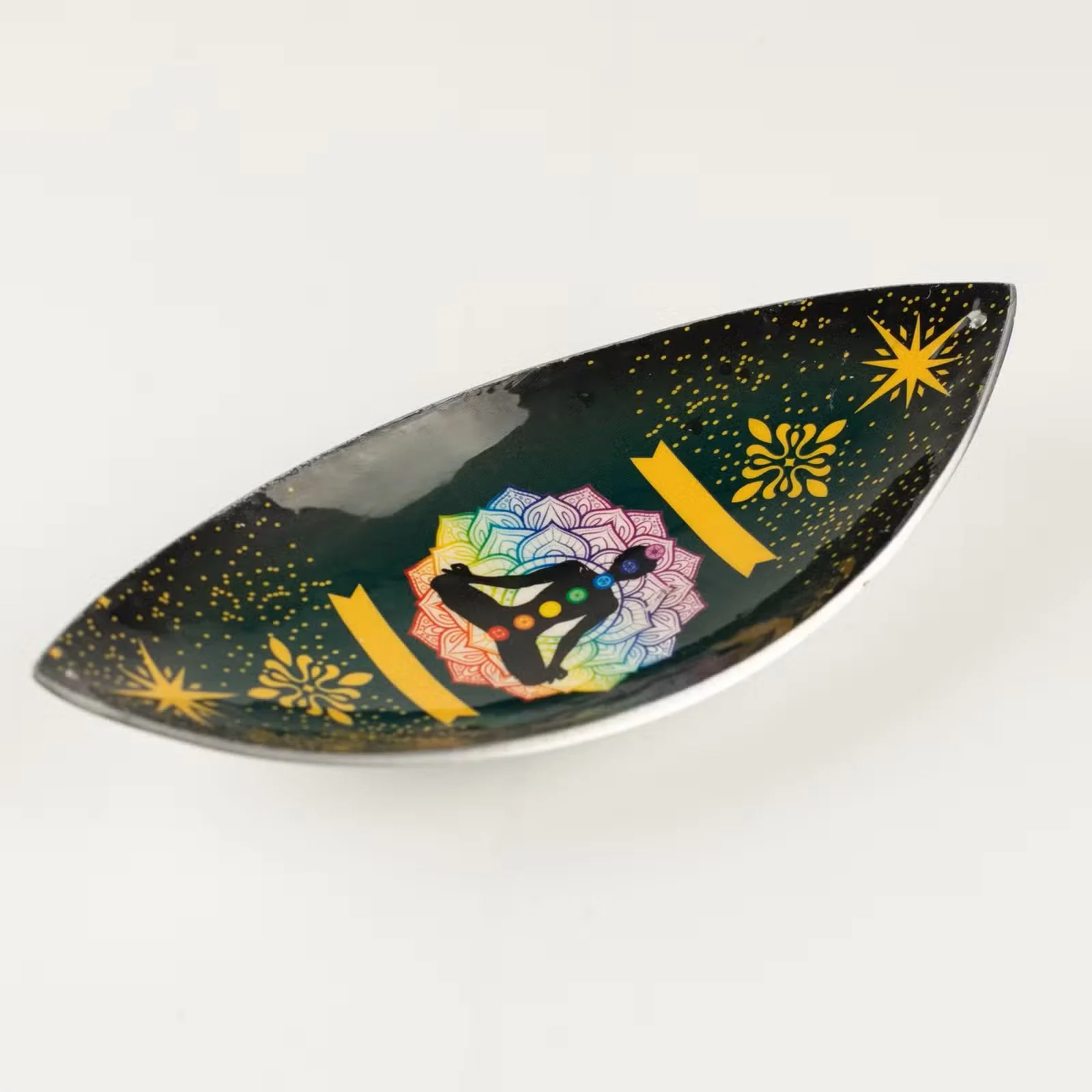 Enamelled Incense Bowl - Aluminum - Lotus Buddha Chakra 4.jpg