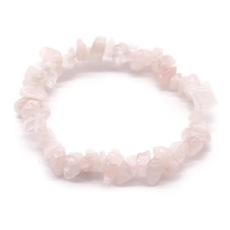 Rose Quartz Chip Stone Bracelet.jpeg