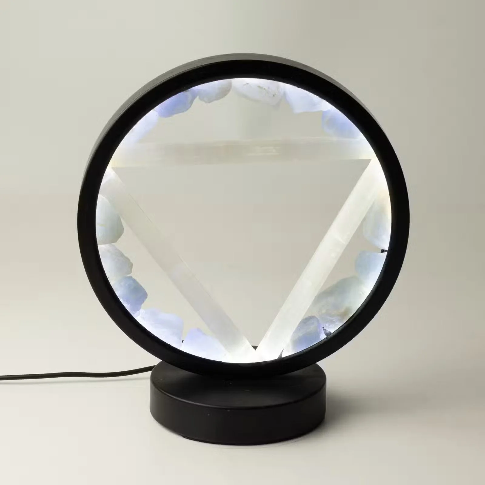 Gemstone Halo Lamp - Water - Aquamarine & Selenite 1.jpg
