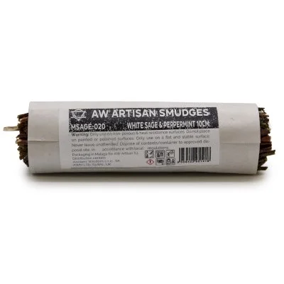 Smudge Stick - White Sage & Peppermint 10cm Image 2.jpg
