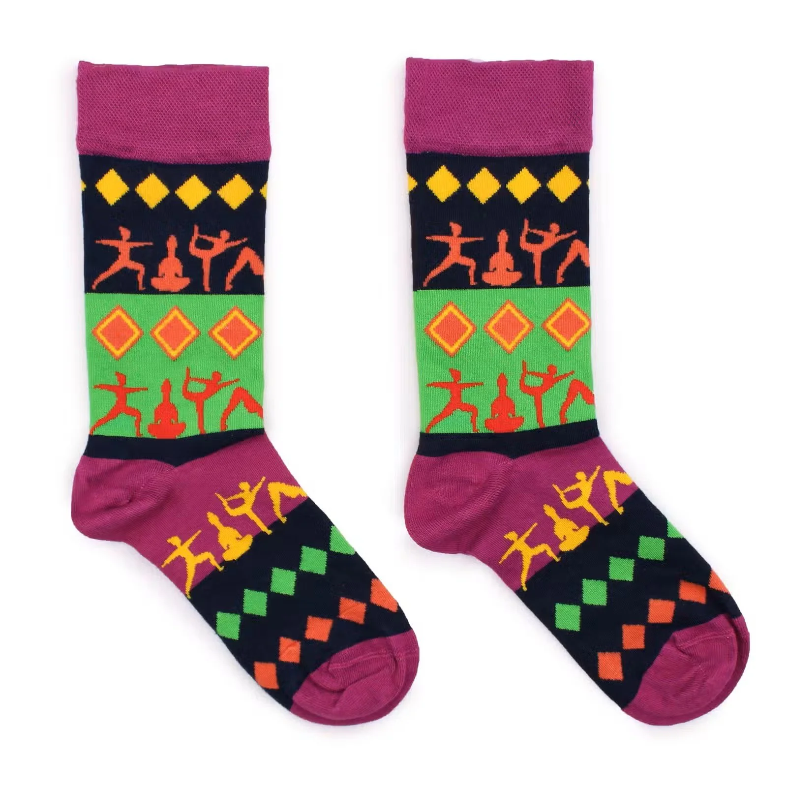 Hop Hare Bamboo Socks SM - Yoga Poses 4.jpg