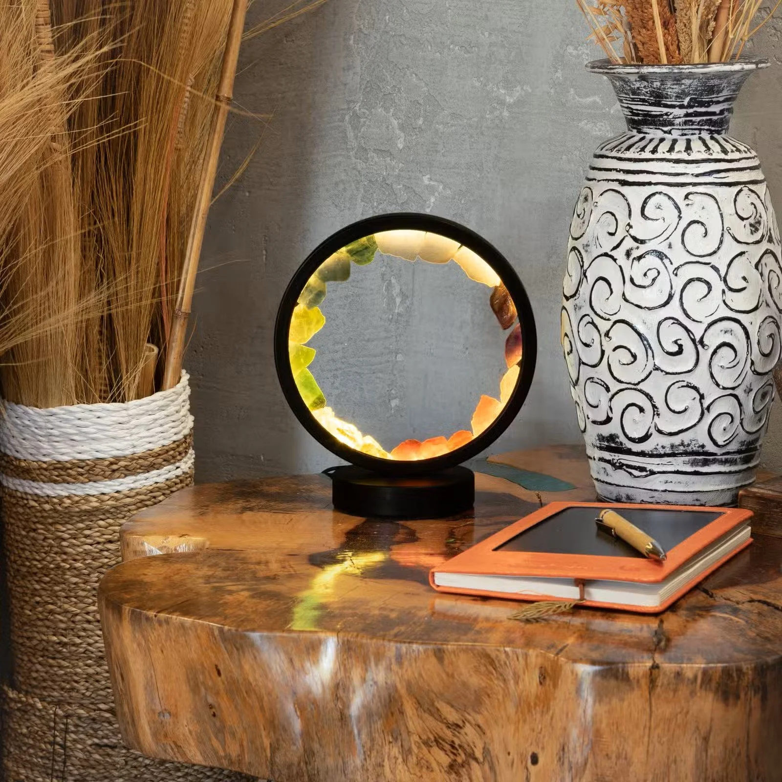 Gemstone Halo Lamp - 7 Chakra - 7 Gems 3.jpg