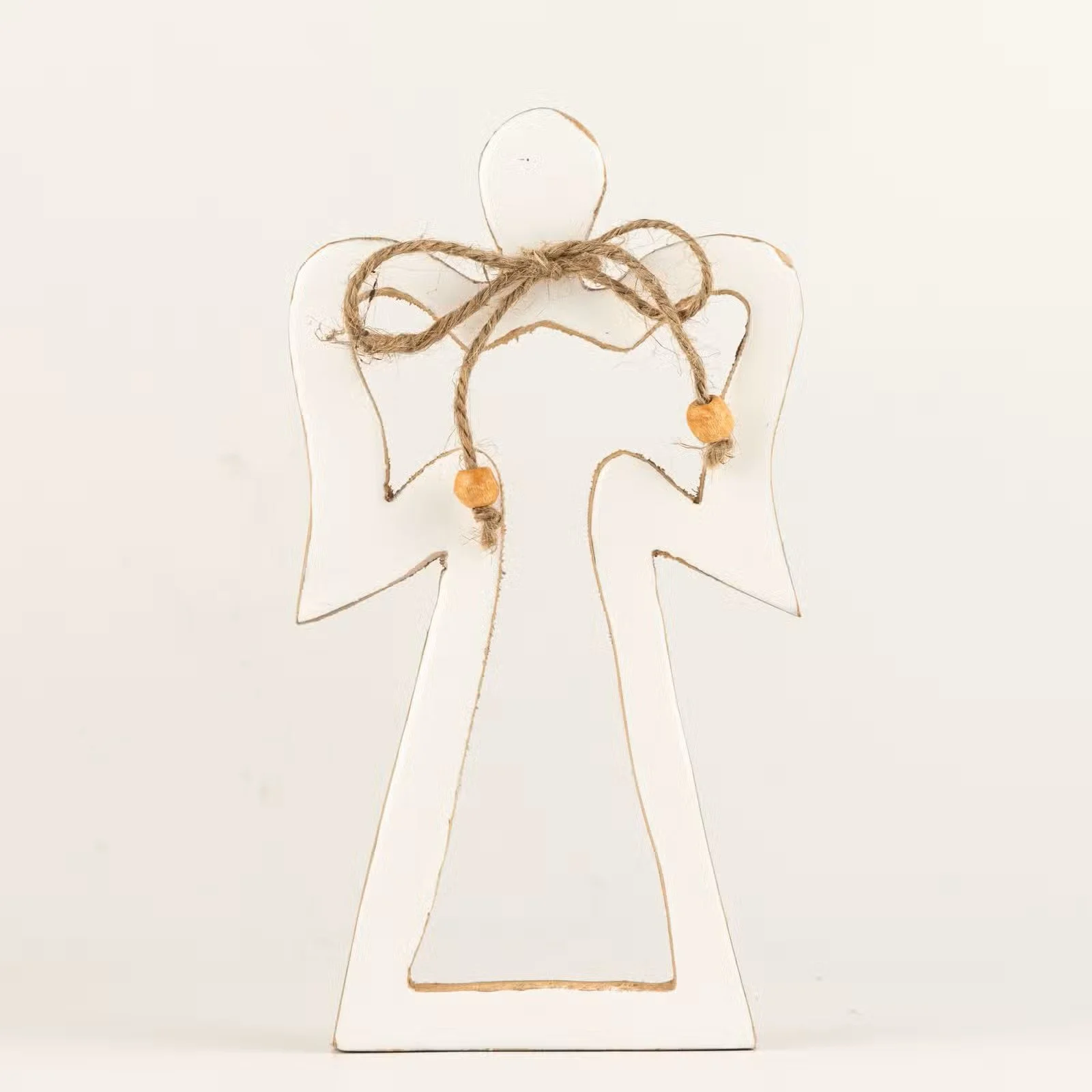 Med Mango Wood Halo Angel - White Enamel 1.jpg