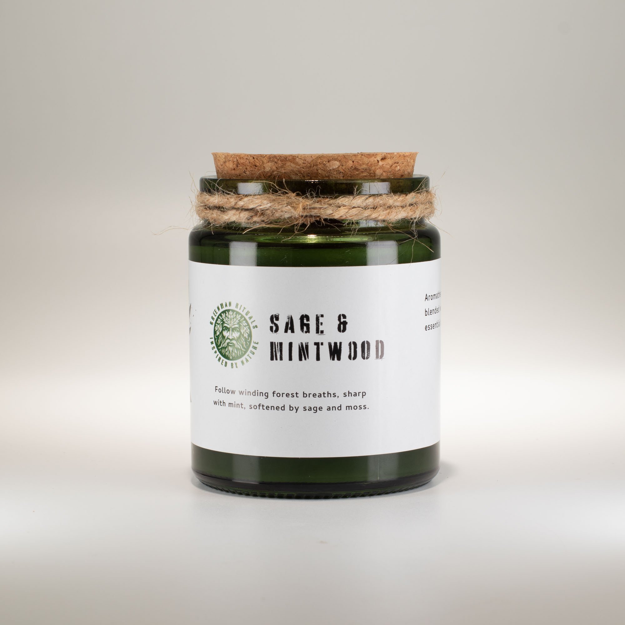 Woodwick Soy Candle - Sage & Mintwood Image 3.jpeg