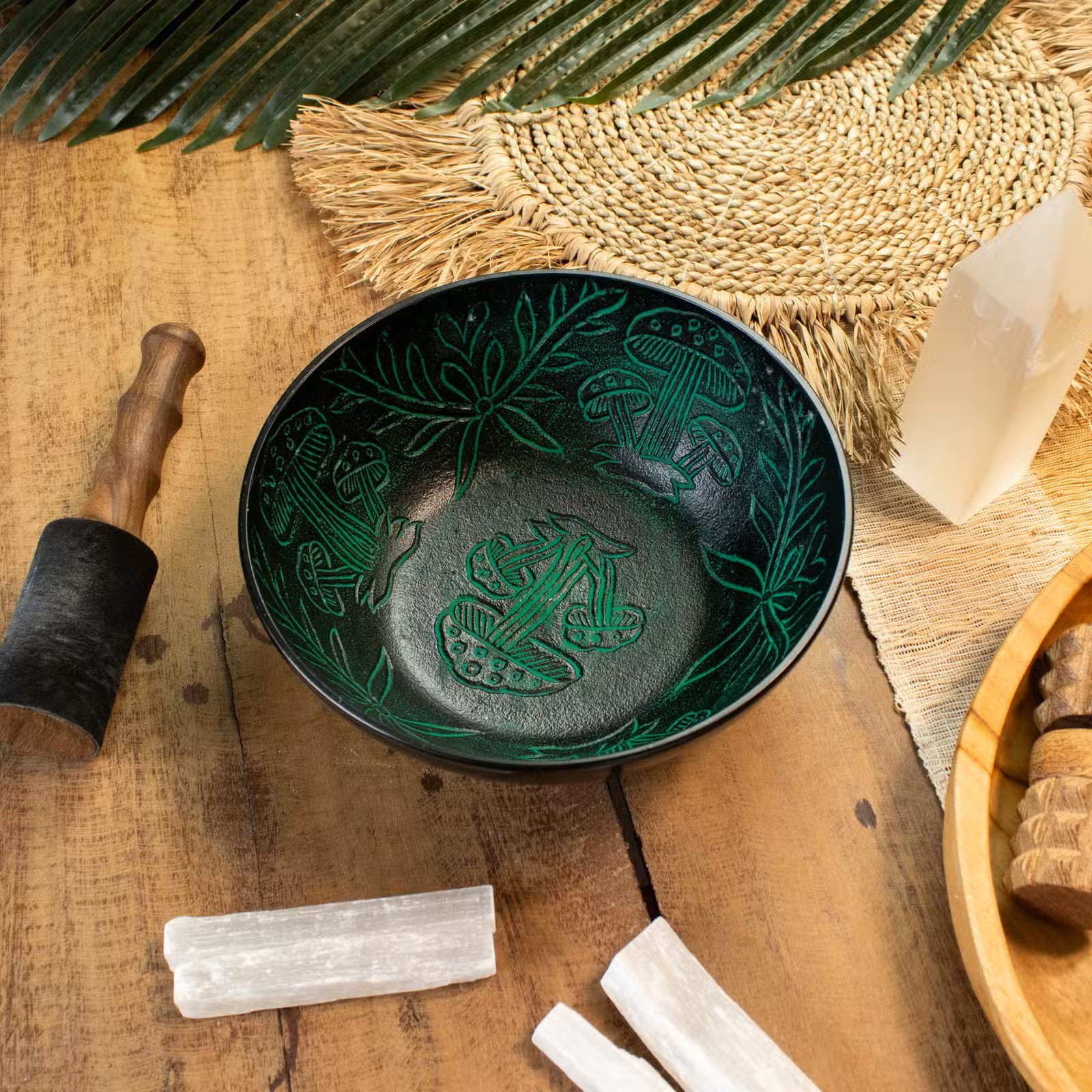 Aluminum Singing Bowl - Magic Mushroom - Green 2.jpg