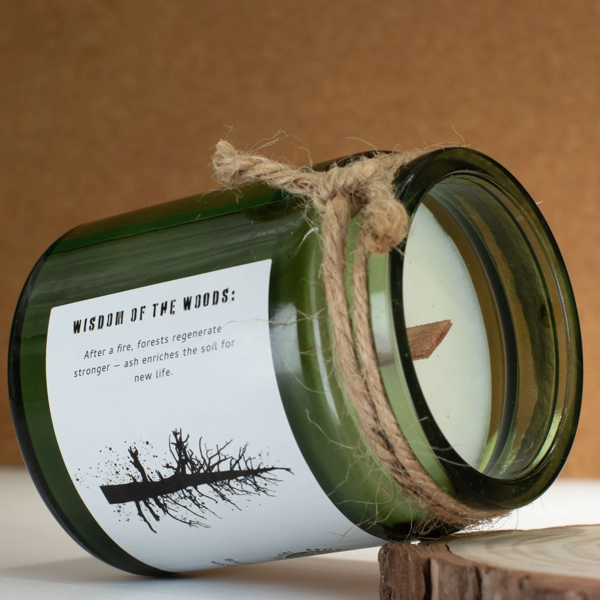 Woodwick Soy Candle - Ash & Woodsmoke Image 4.jpeg