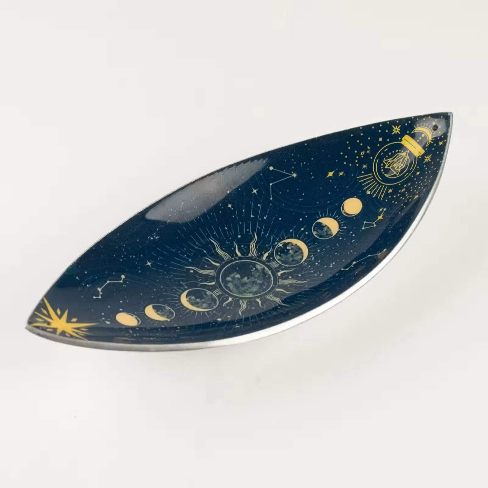 Enamel Incense Bowl - Aluminum - Zodiac Moon Phases 4.jpg