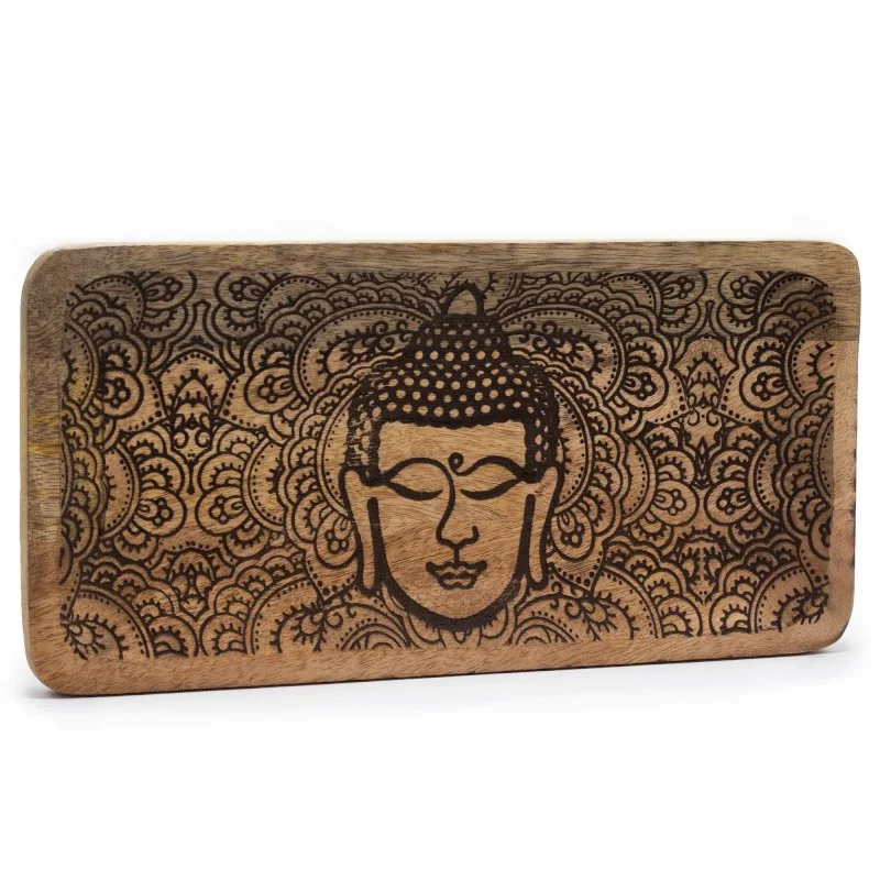 Buddha Face Black Engraved Tray.jpg